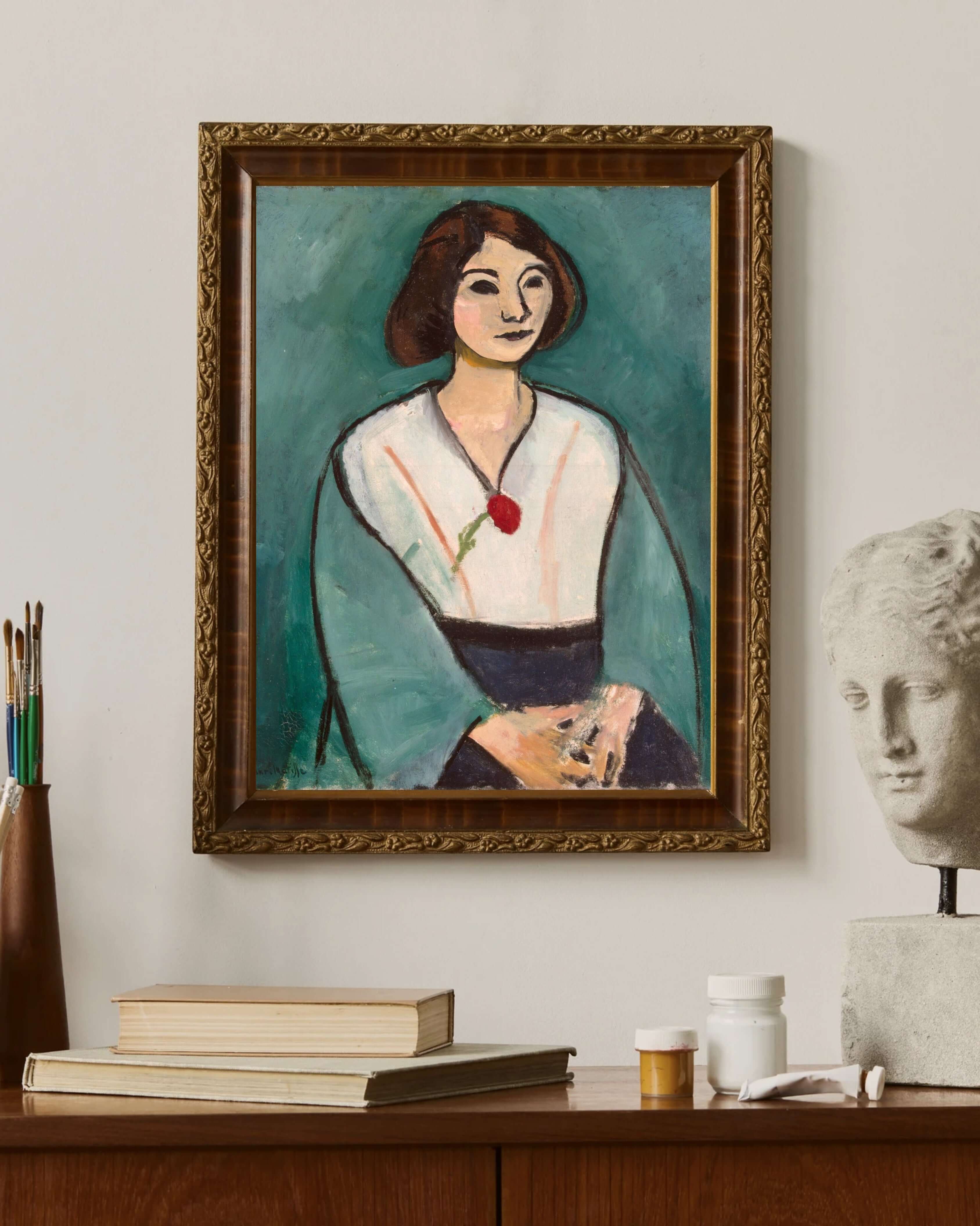 Henri Matisse - Yeşil Giysili Kadın