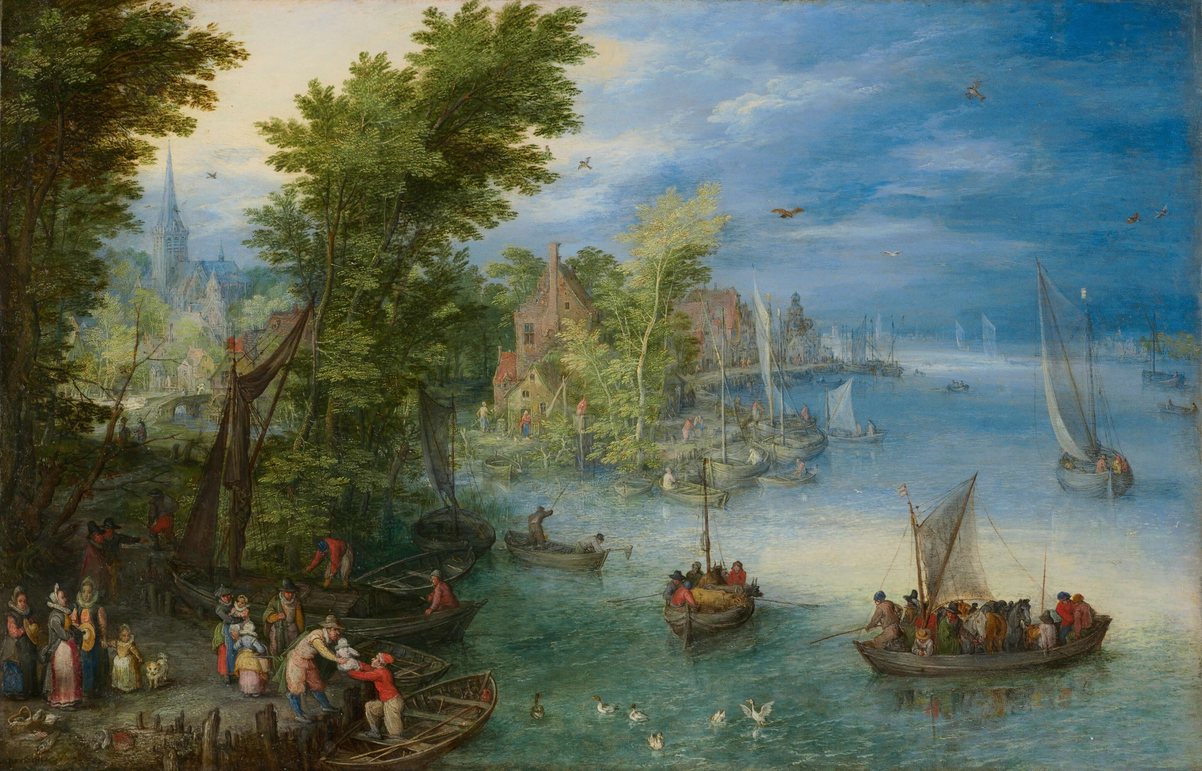 Jan Brueghel The Elder - Nehir Manzarası
