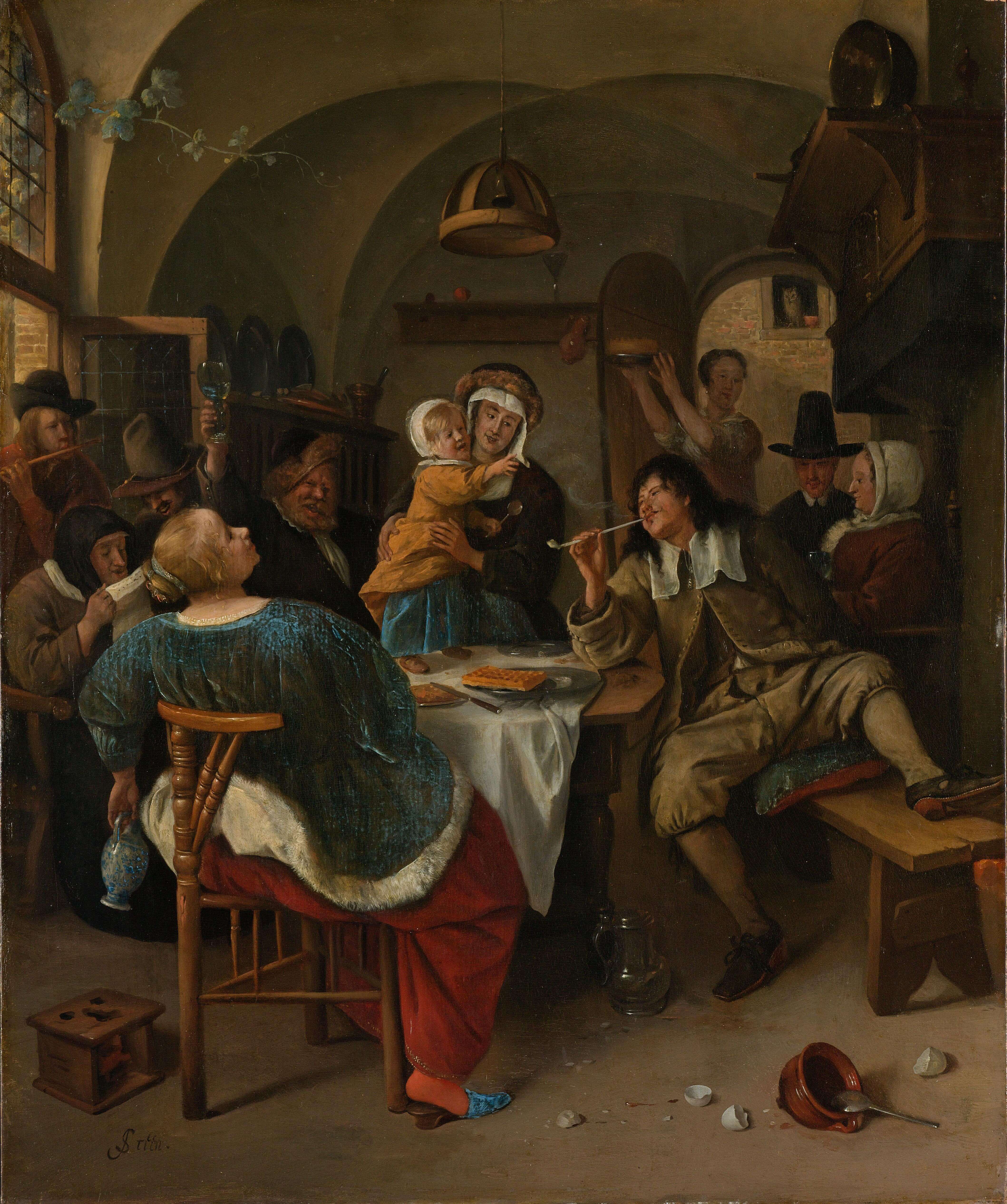 Jan Havicksz. Steen - Aile Sahnesi