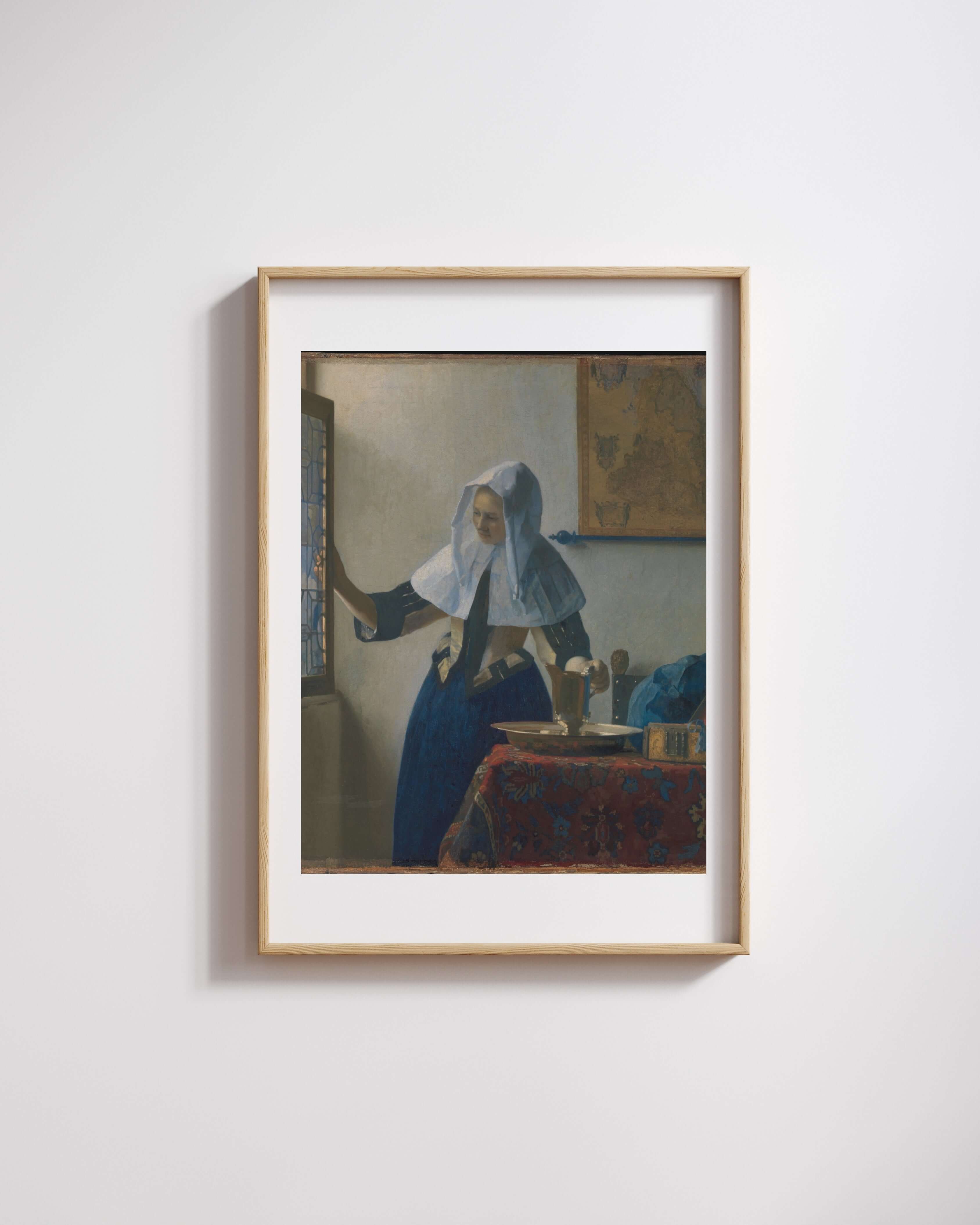 Johannes Vermeer - Sürahi Tutan Genç Kadın