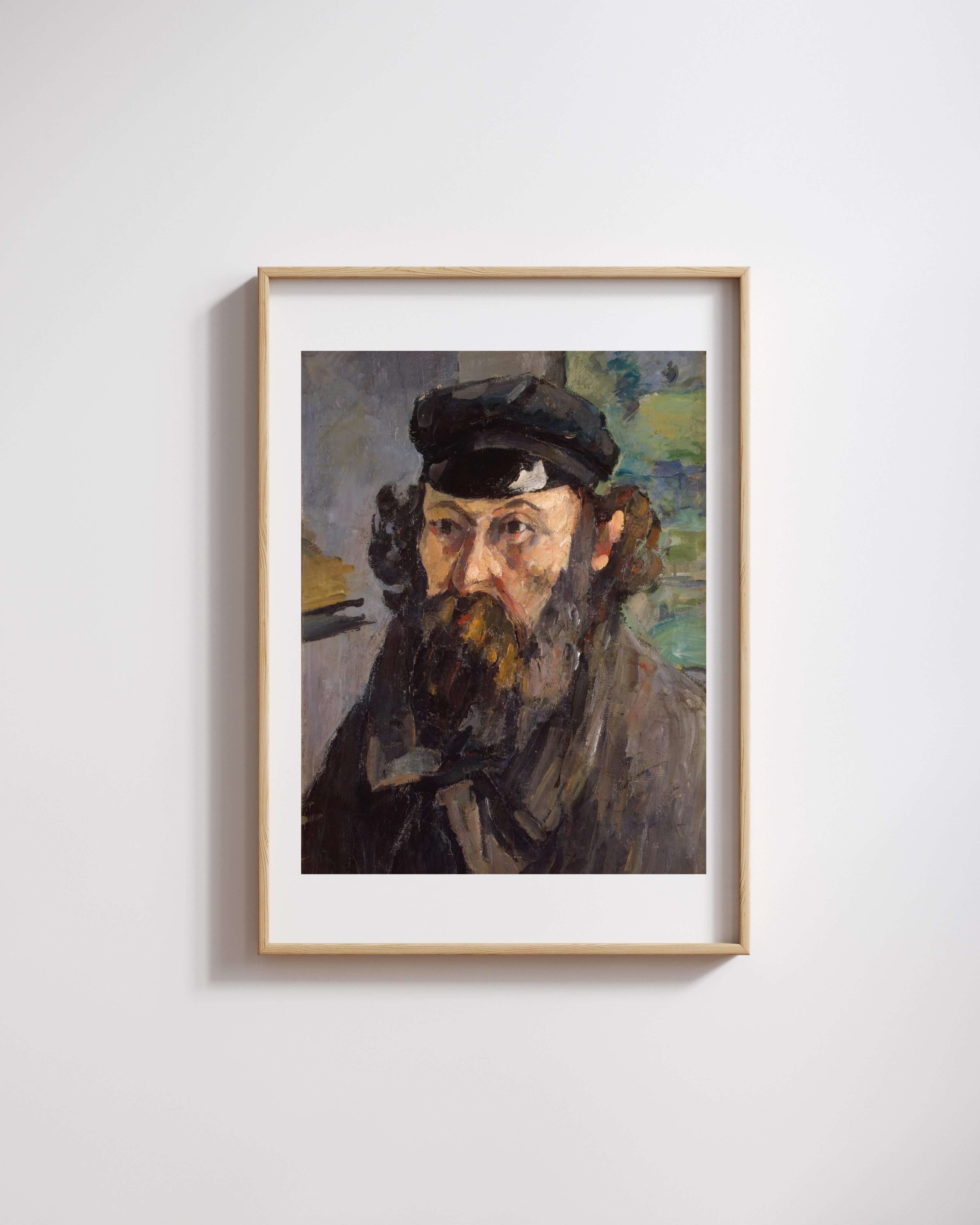 Paul Cézanne - Kasketli Otoportre
