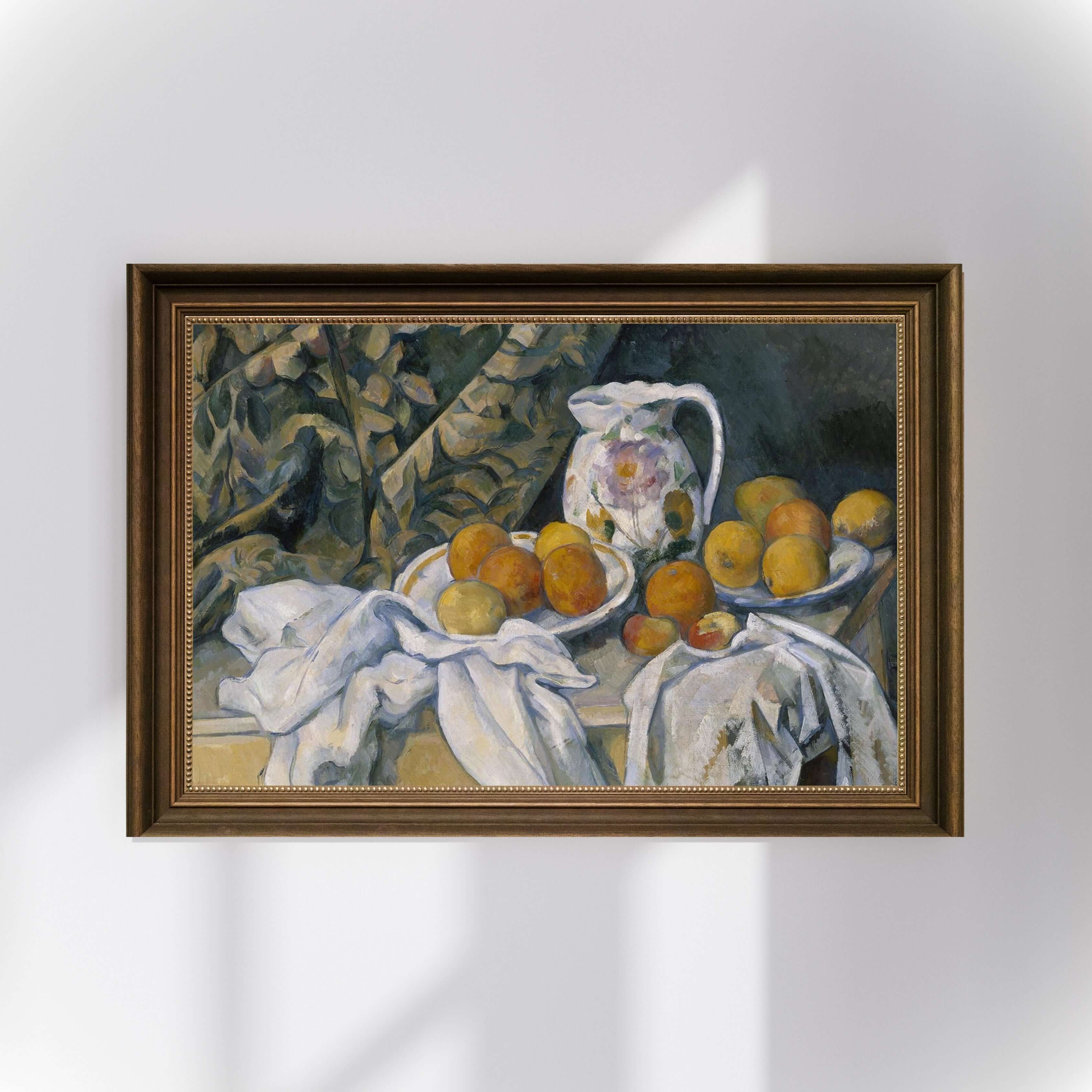 Paul Cézanne - Perdeli Natürmort