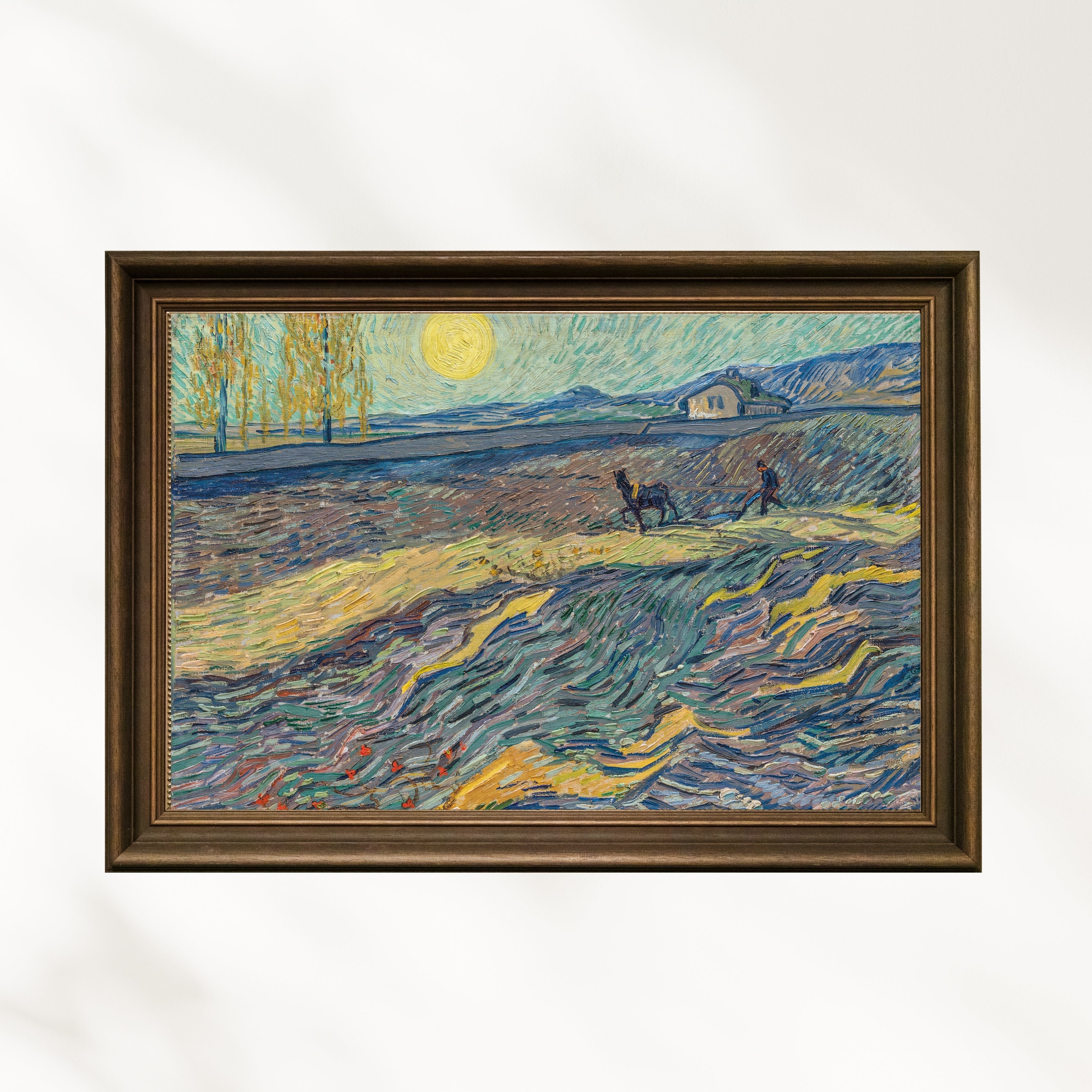 Vincent Van Gogh - Tarlada Çift Süren Köylü