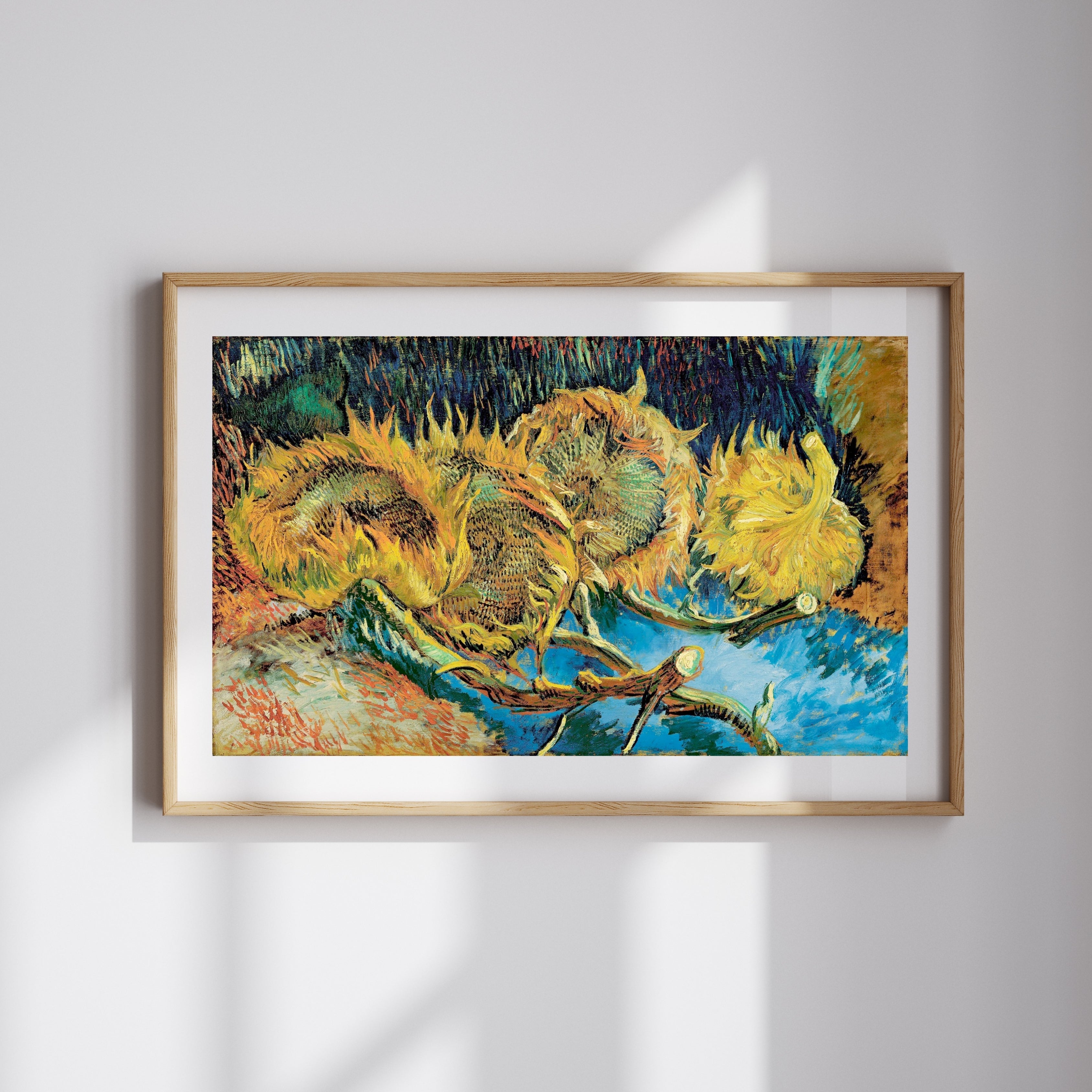 Vincent Van Gogh - Tohuma Dönmüş Dört Ayçiçeği