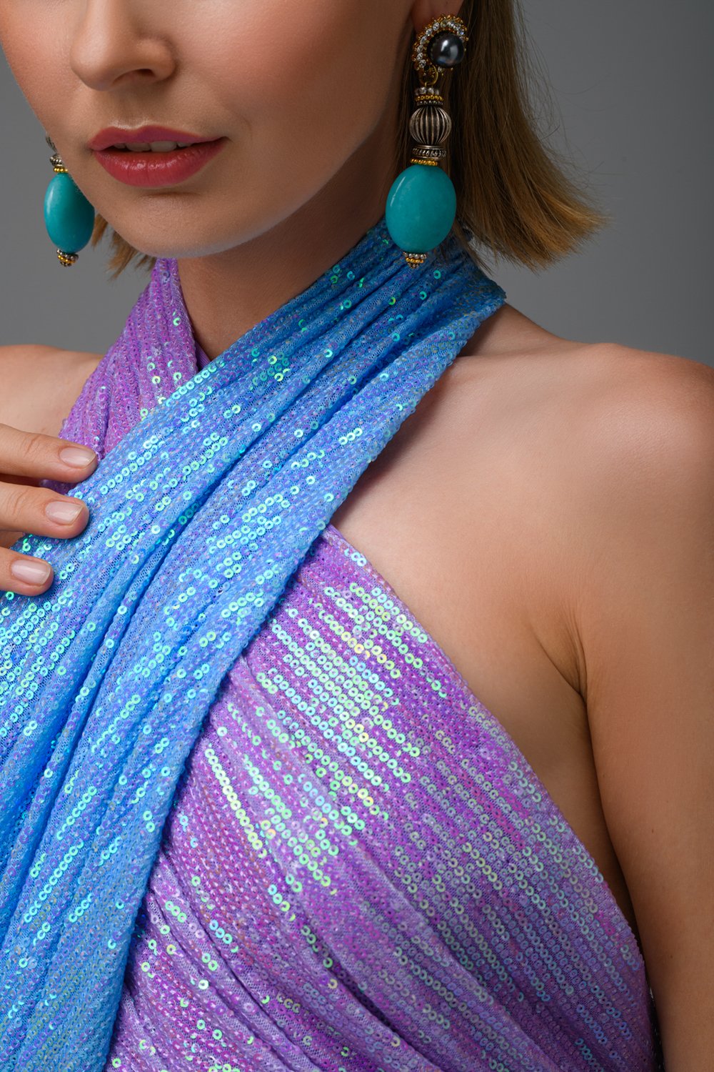 Gira Official-Lila Mavi Payetli Çapraz Detaylı Tulum-Tulum-3-Milagron.com