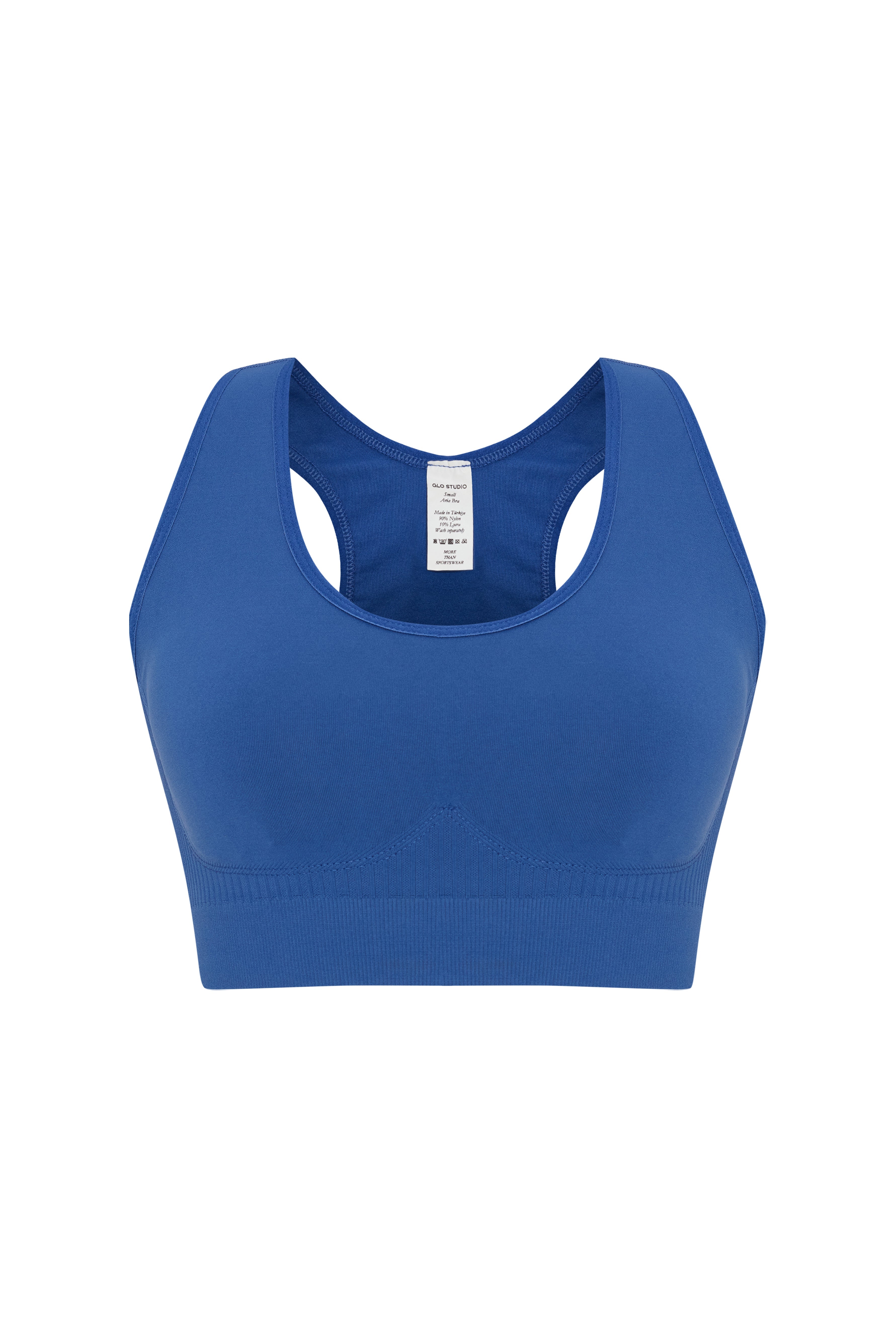 Glo Studio-Aria Seamless Bra Cobalt-Bralet-1-Milagron.com