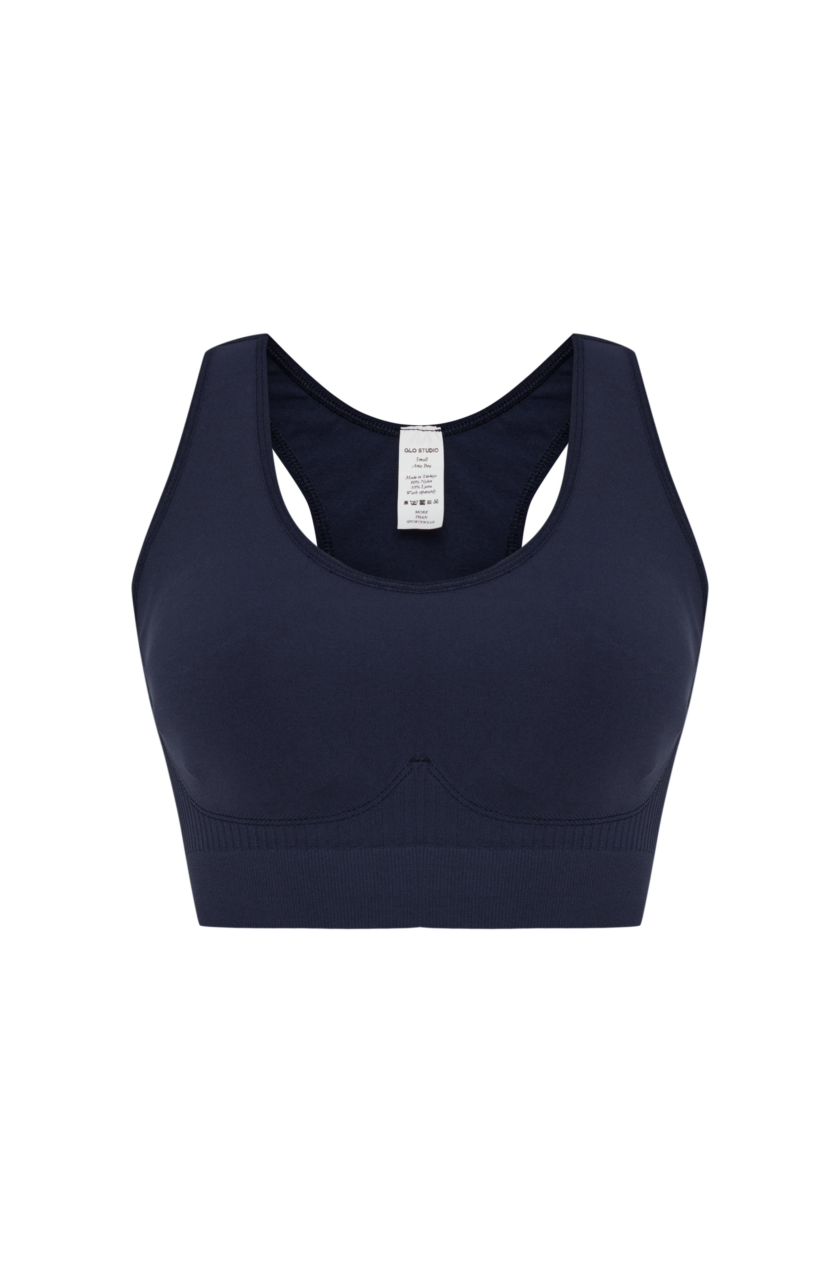 Glo Studio-Aria Seamless Bra Night Blue-Bralet-1-Milagron.com