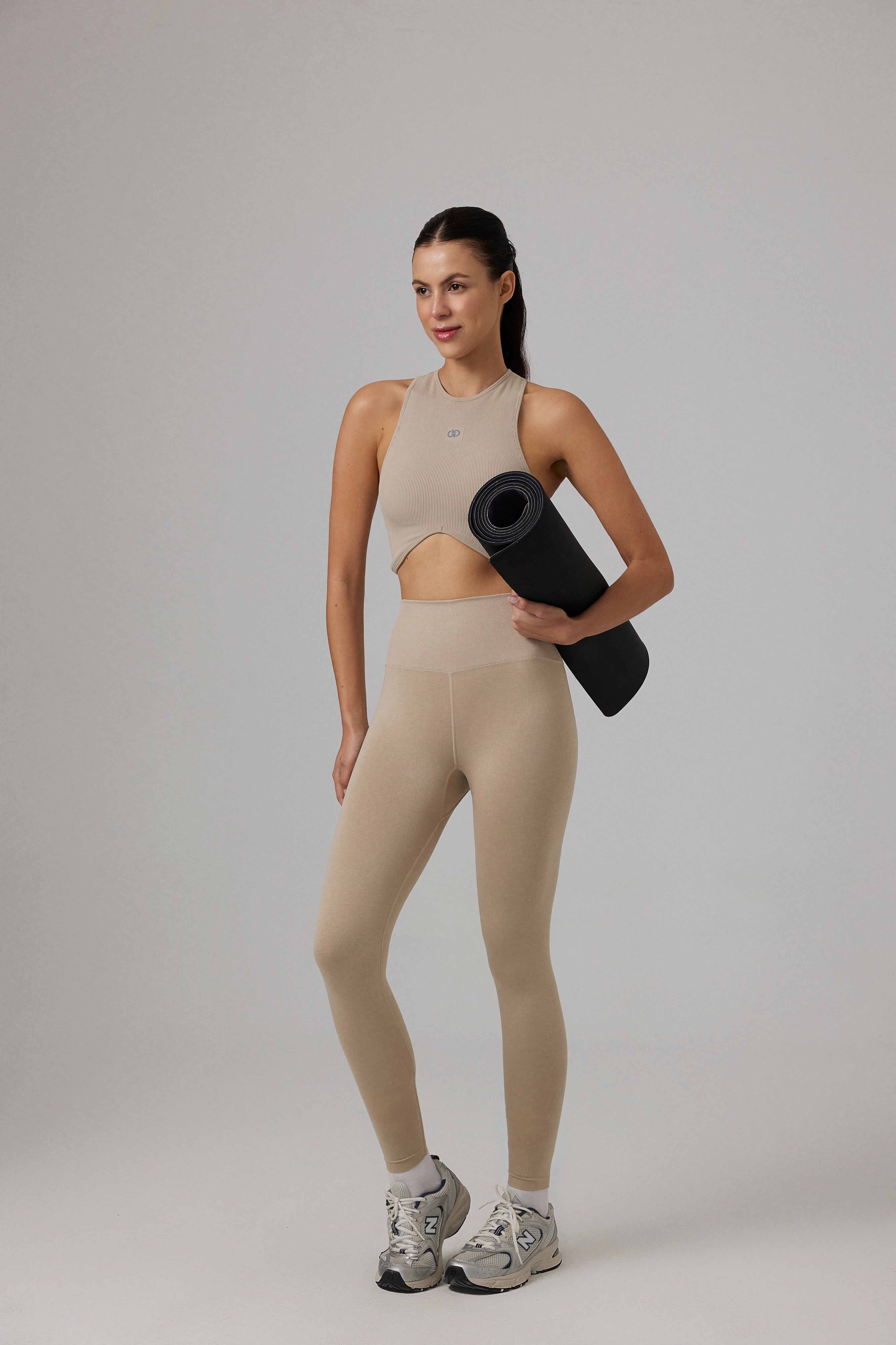 Glo Studio-Athena Seamless Legging Stone-Tayt-2-Milagron.com