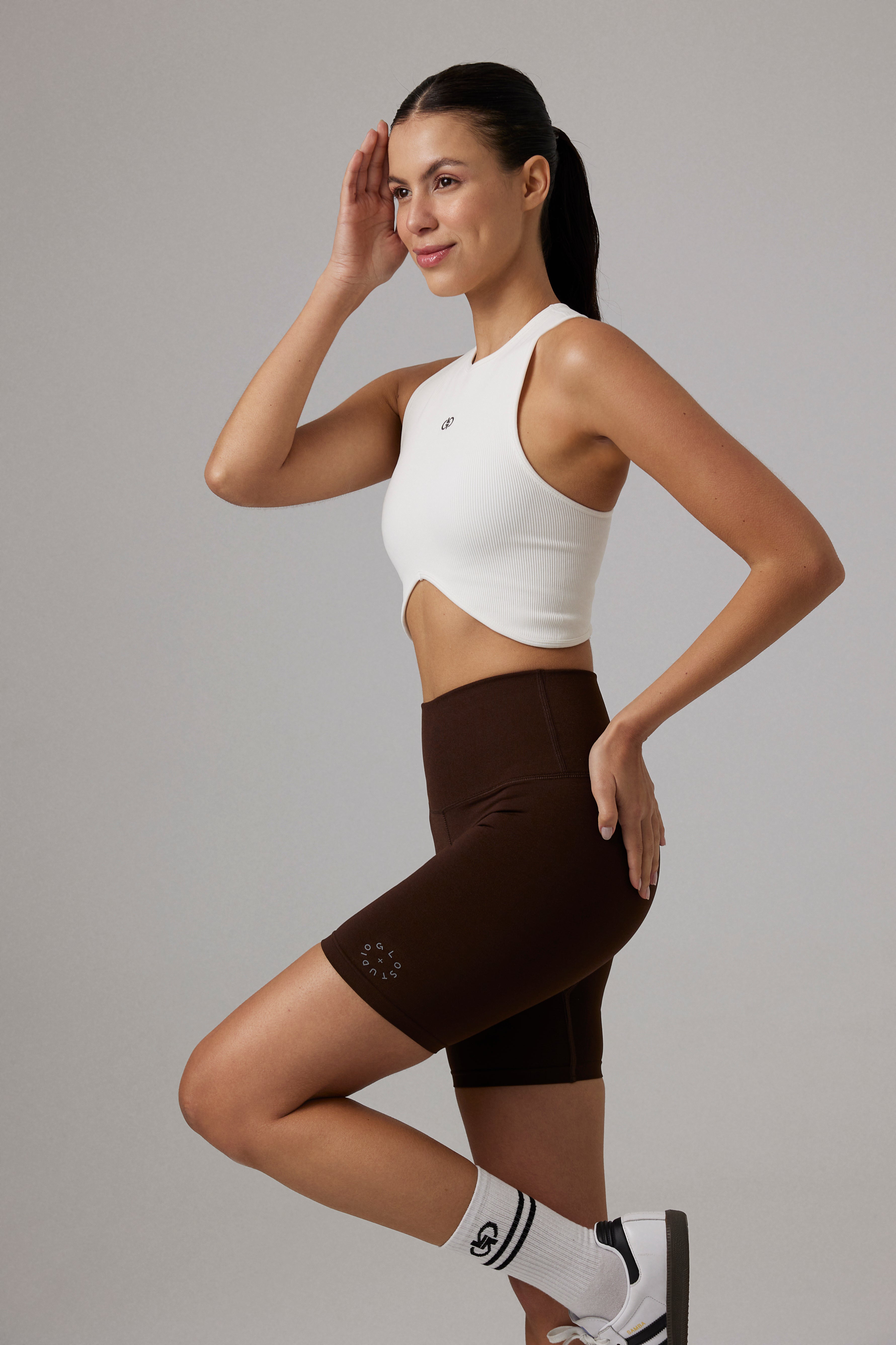 Glo Studio-Iris Seamless Bra Snow White | Kadın Spor Ve Egzersiz Sütyeni-Bralet-2-Milagron.com