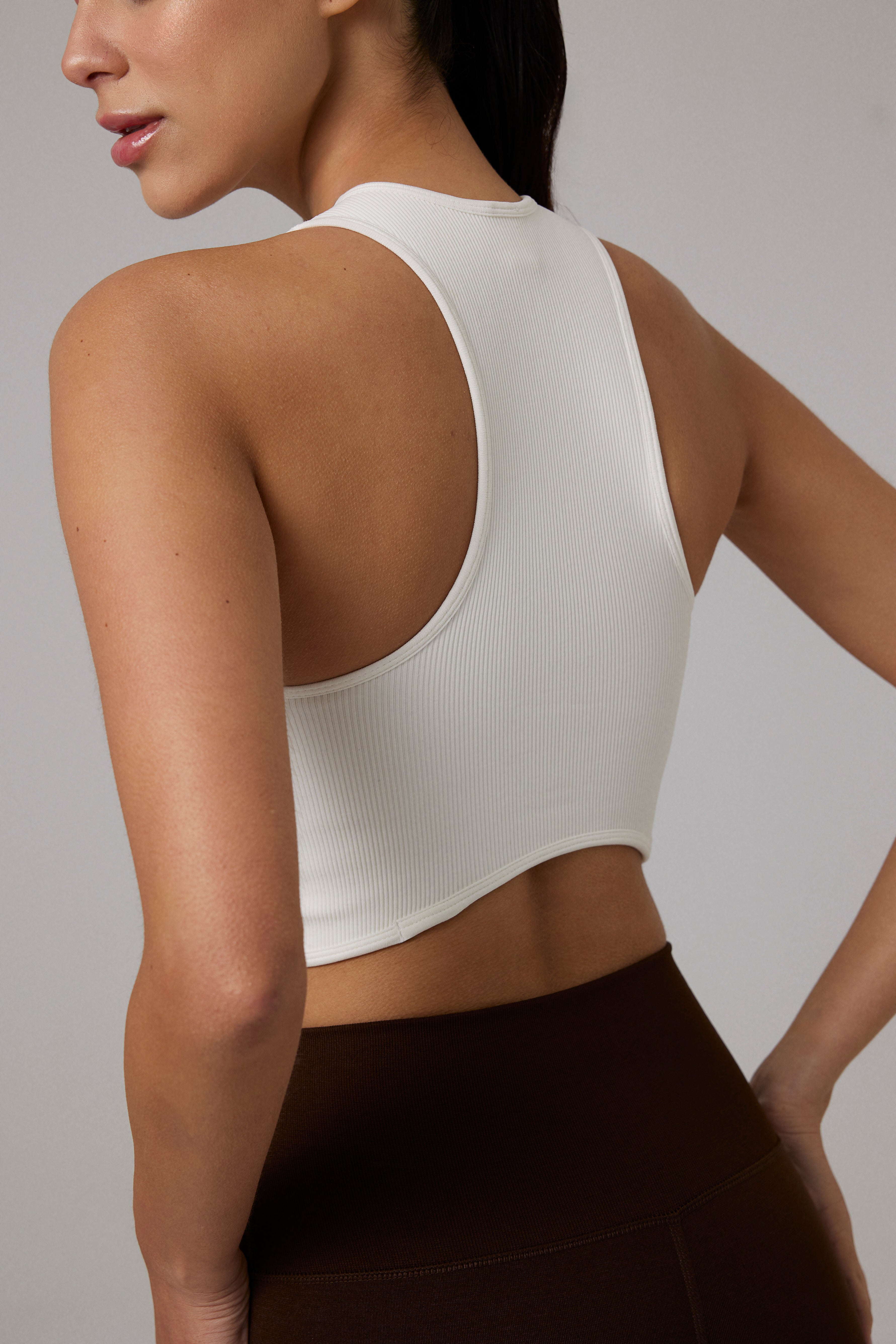 Glo Studio-Iris Seamless Bra Snow White | Kadın Spor Ve Egzersiz Sütyeni-Bralet-5-Milagron.com