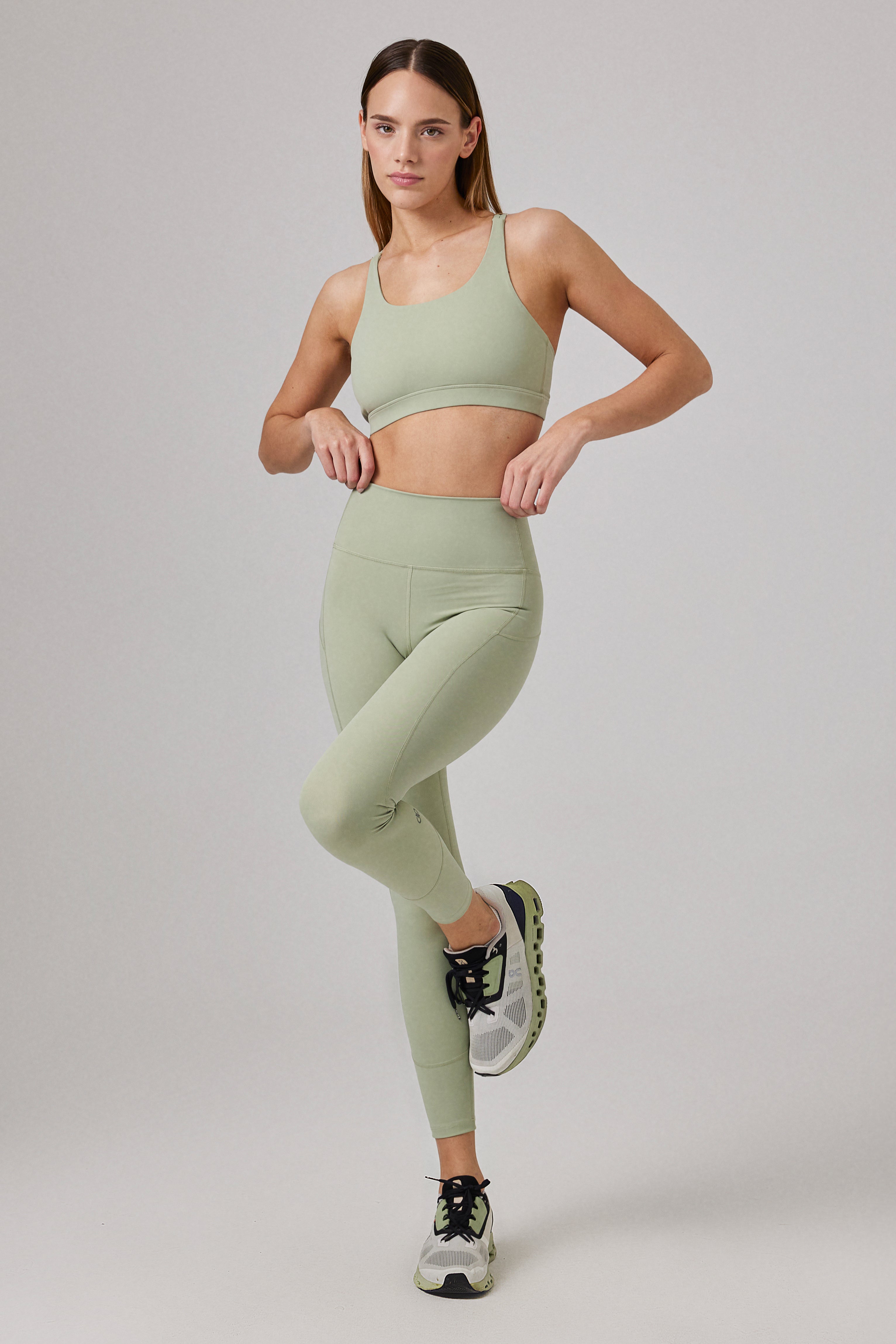 Glo Studio-Jasmine Glossy Bra Desert Green-Bralet-1-Milagron.com