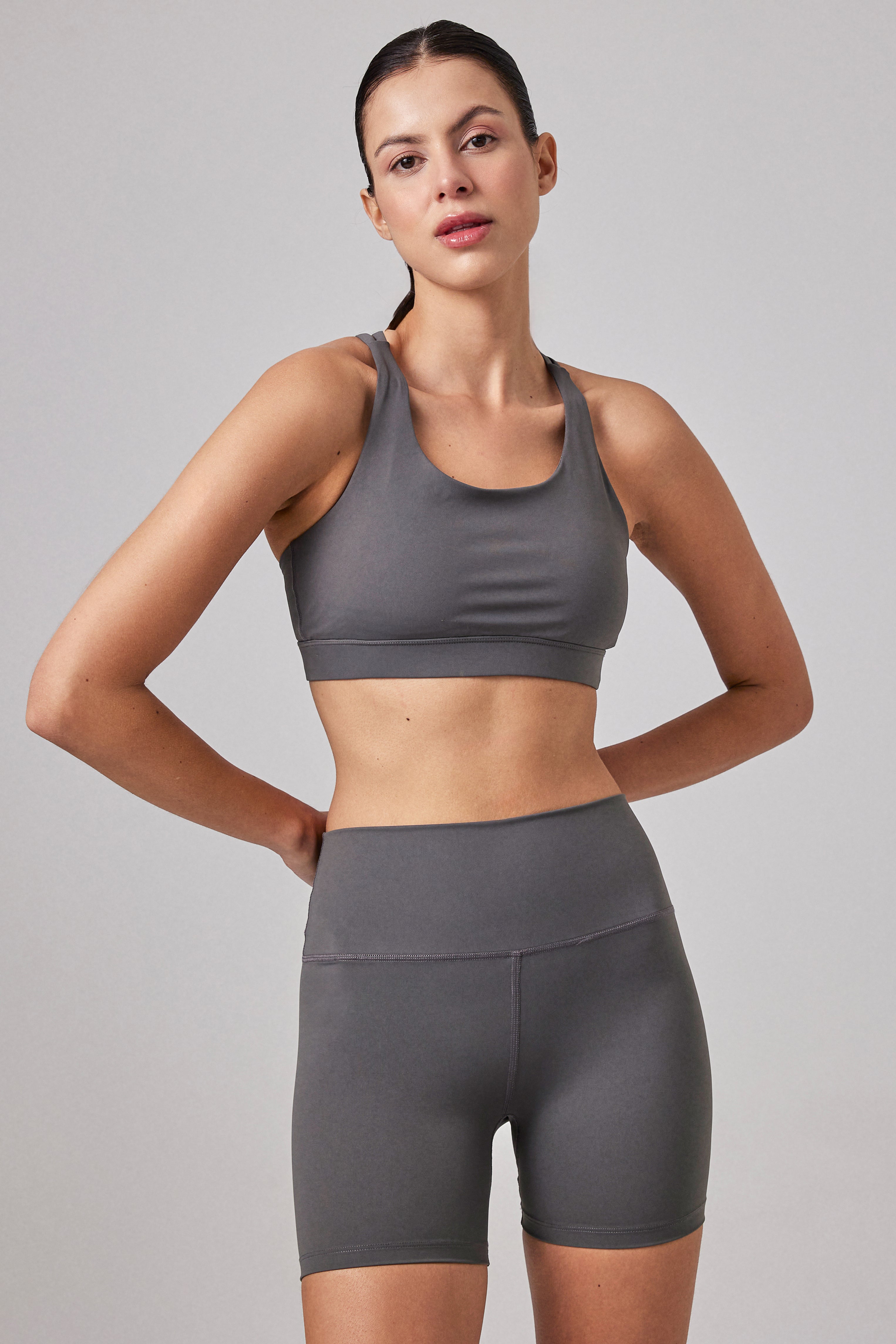 Glo Studio-Jasmine Glossy Bra Steel Gray-Bralet-5-Milagron.com