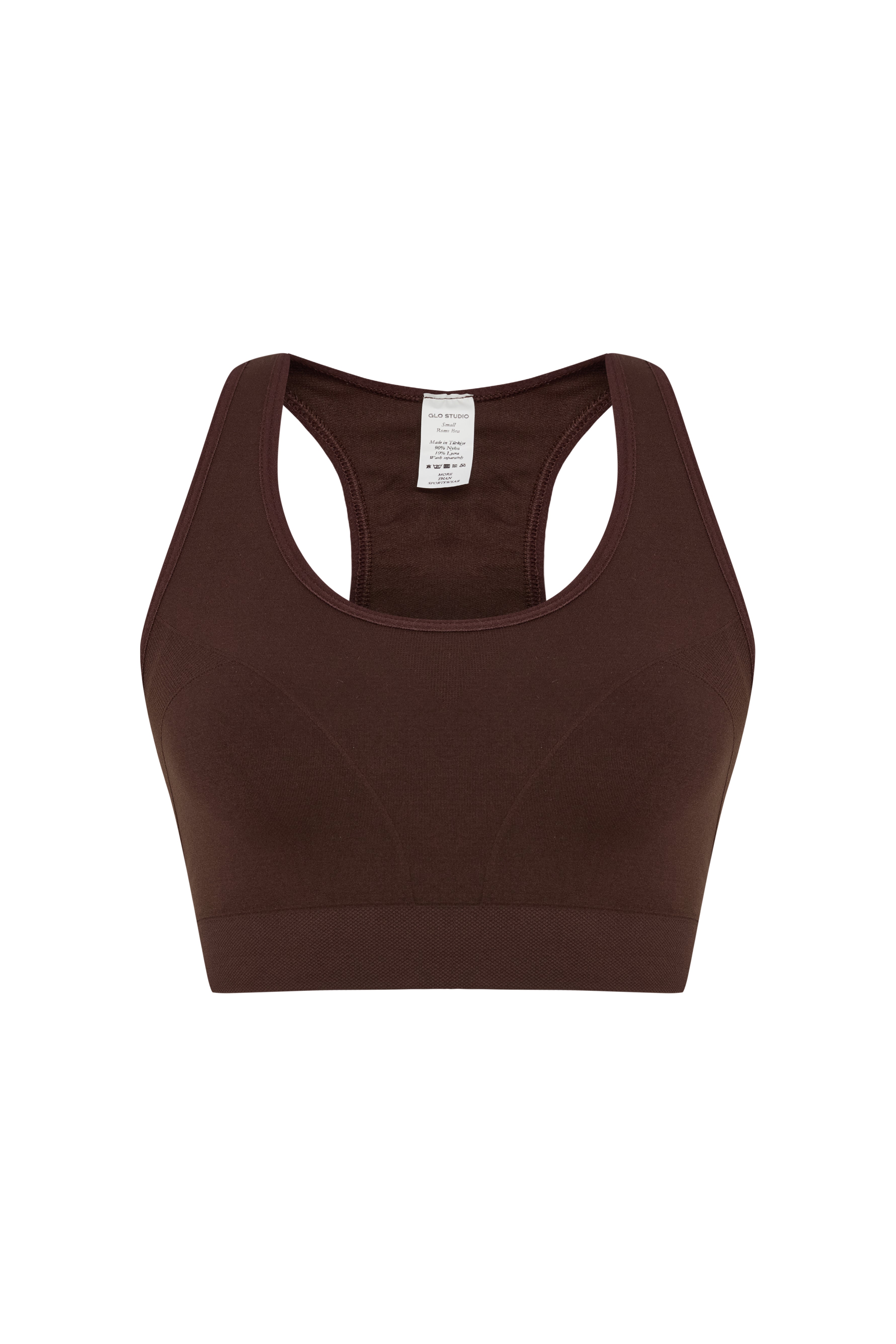 Glo Studio-Rome Seamless Bra Mocha-Bralet-1-Milagron.com