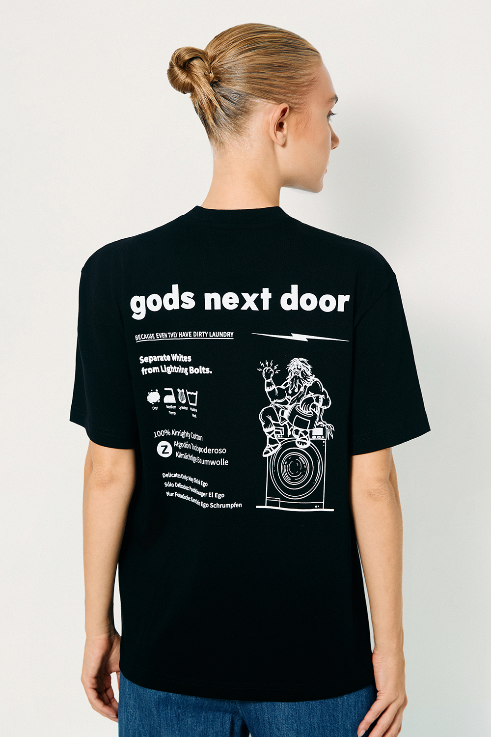 Gods Next Door-Zeus' Almighty Washing Guide-T-Shirts-7-Milagron.com