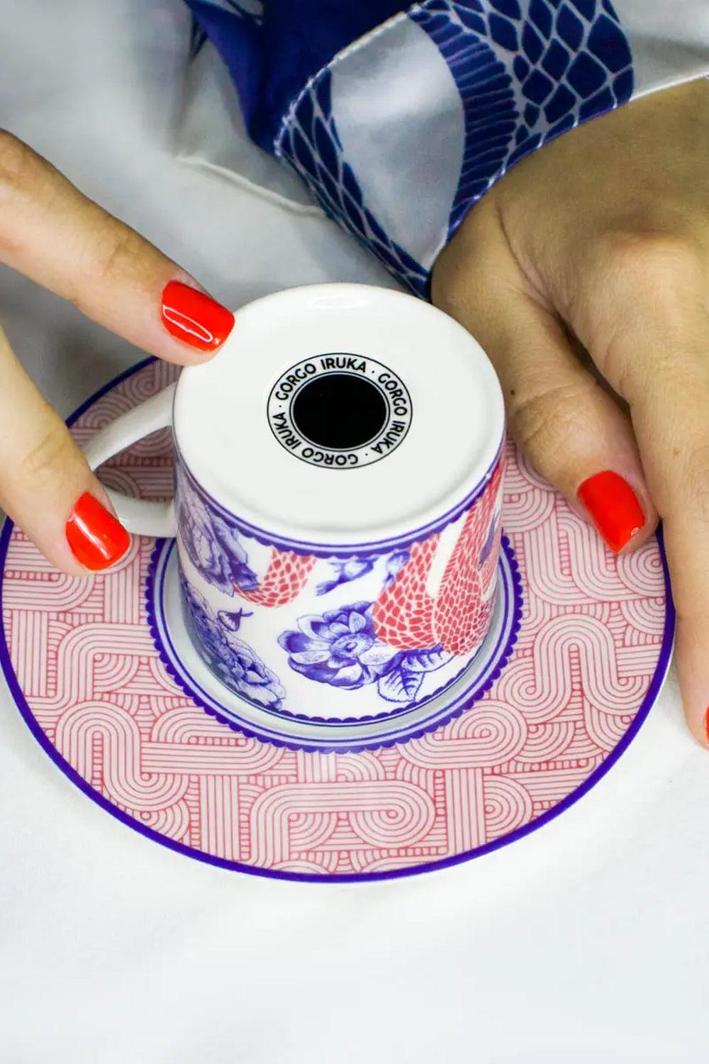 Gorgo Iruka-Kahve Fincanı 2'li Rose Of Medusa-Bardak-1-Milagron.com