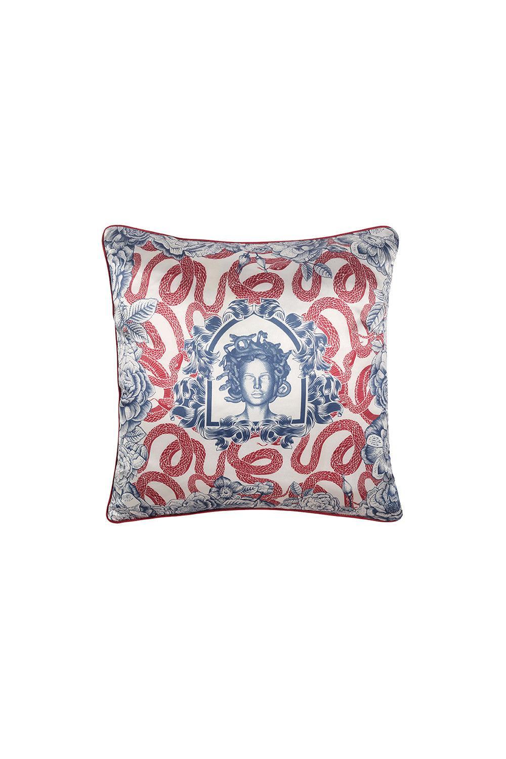 Gorgo Iruka-Kaz Tüyü Kırlent Medusa Bordo-Kırlent-1-Milagron.com