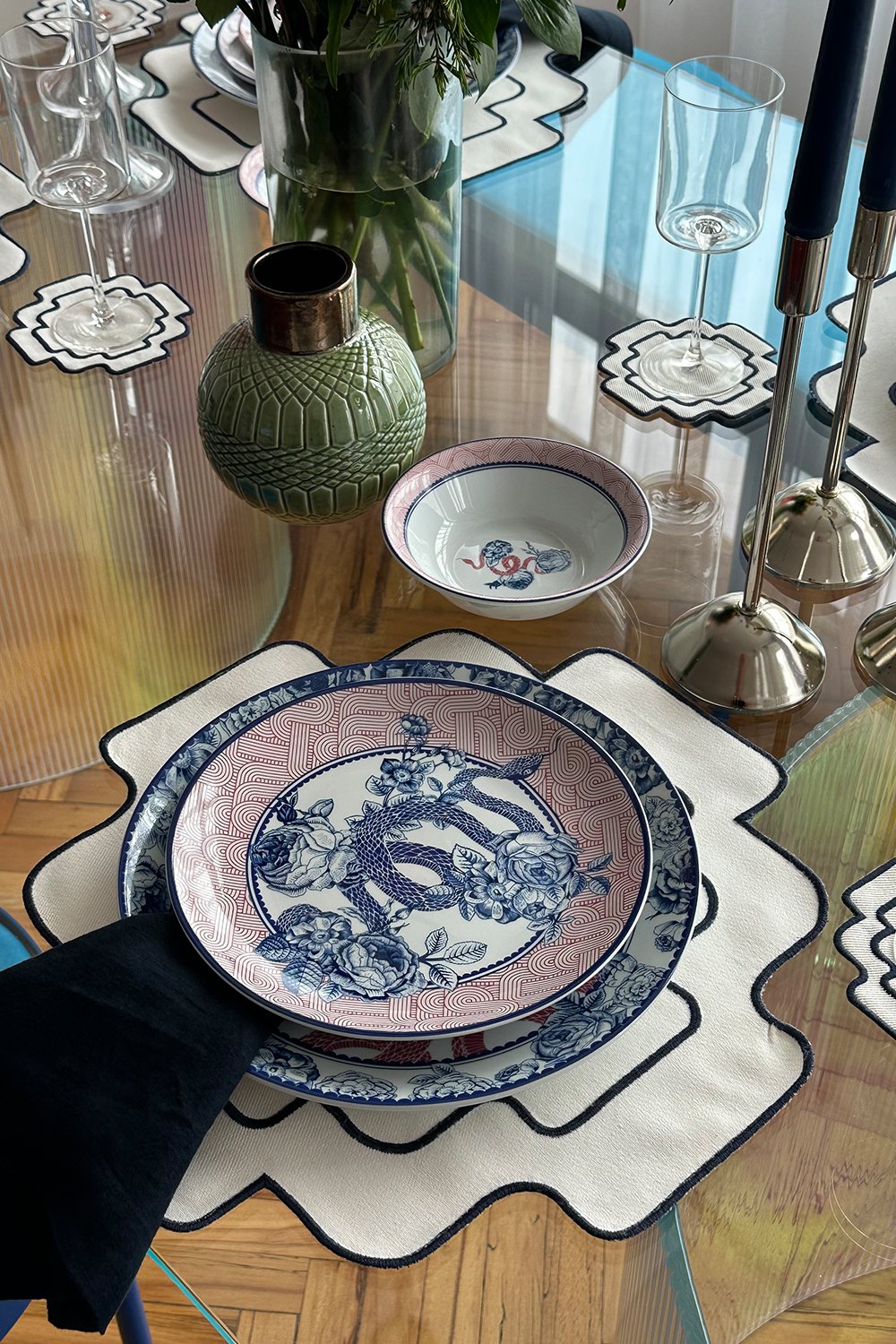 Gorgo Iruka-Porselen Tabak 23 Cm Rose Of Medusa-Tabak & Kase-4-Milagron.com