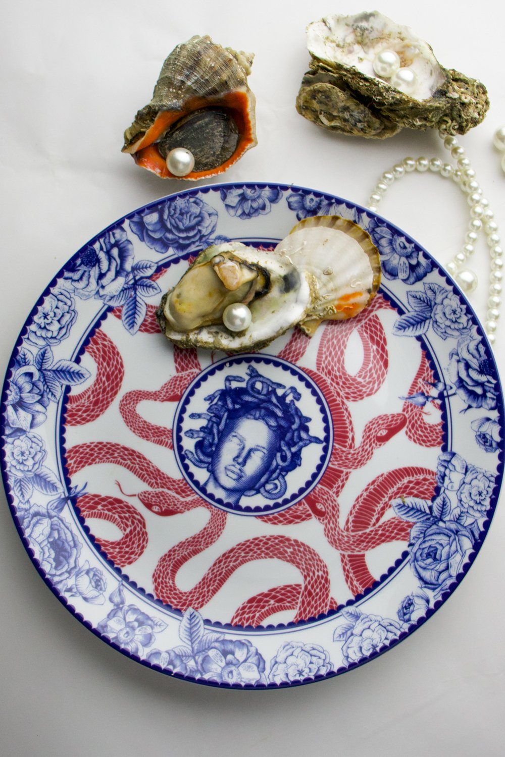 Gorgo Iruka-Porselen Tabak 28 Cm Rose Of Medusa-Tabak & Kase-2-Milagron.com