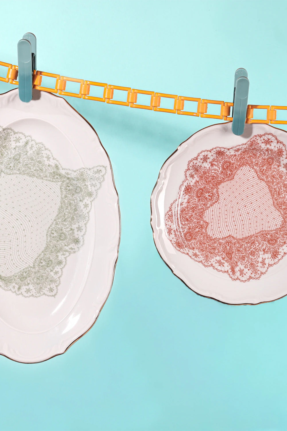 Volante Dentelle 19 Cm Porselen Tabak - 0