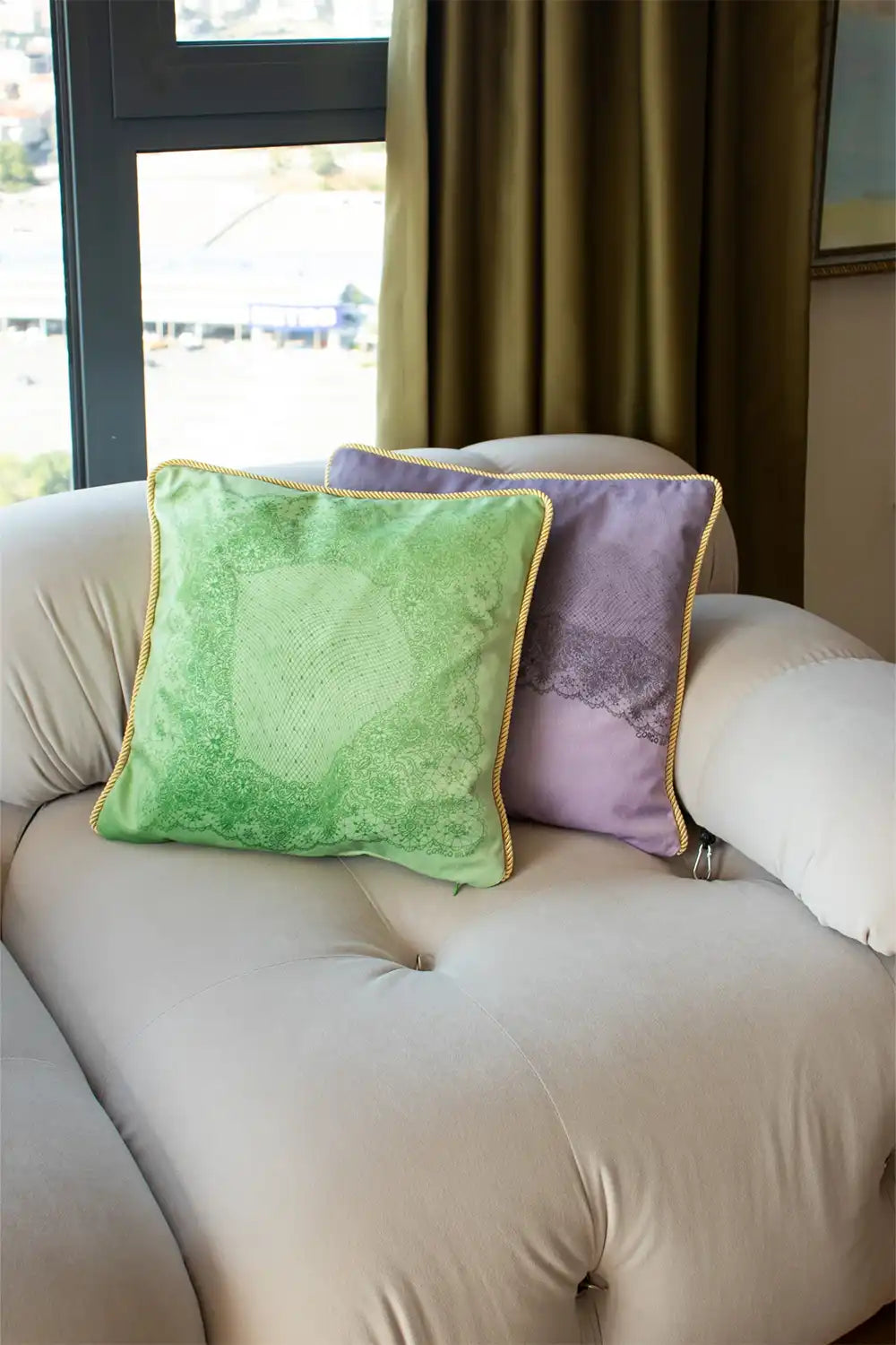 Volante Dentelle Kırlent - 0