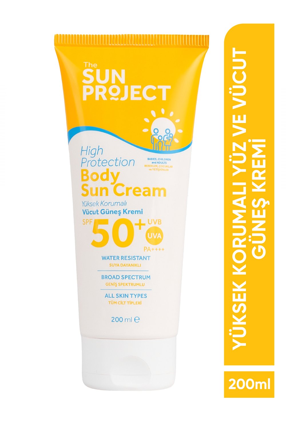 Görkito-The Sun Project Yüksek Korumalı Aile Boyu Yüz Ve Vücut Güneş Kremi High Protection Body Sun Cream Spf50+/pa++++ 200 Ml-Güneş Koruyucu-1-Milagron.com