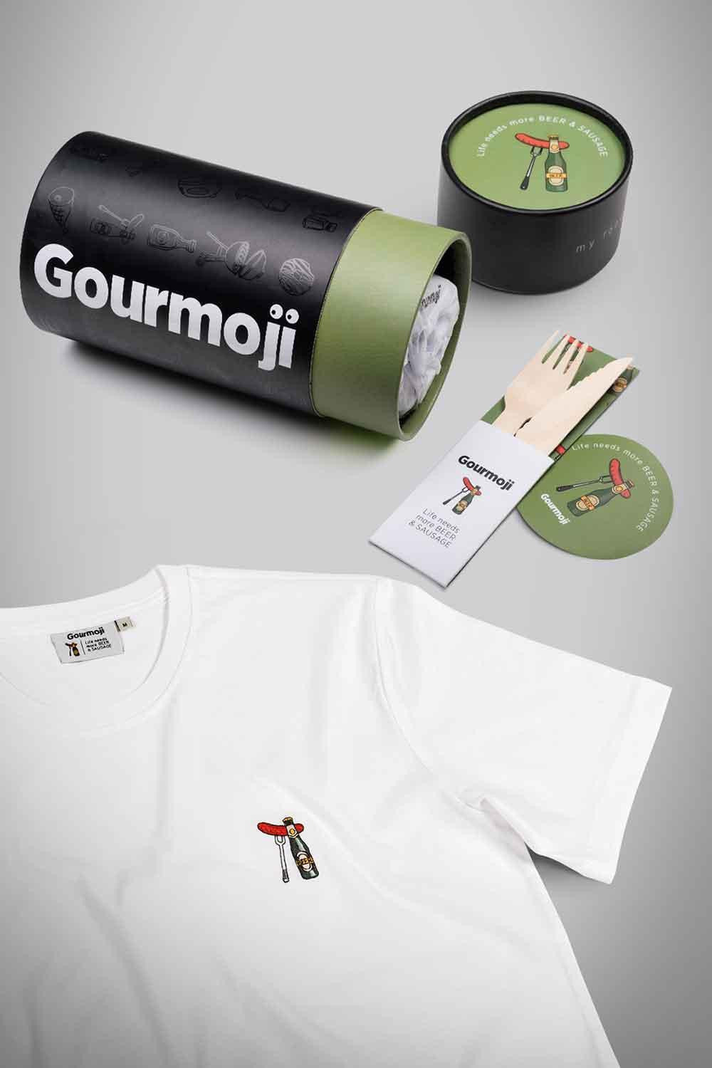 Gourmoji-Beer & Sausage-T-Shirts-5-Milagron.com