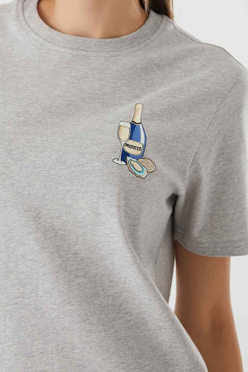 Gourmoji-Prosecco & Oyster-T-Shirts-2-Milagron.com