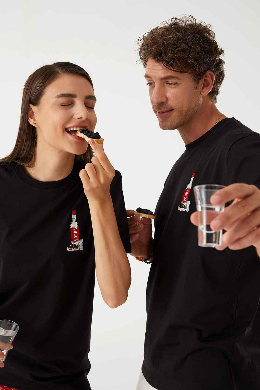 Gourmoji-Vodka & Caviar-T-Shirts-1-Milagron.com