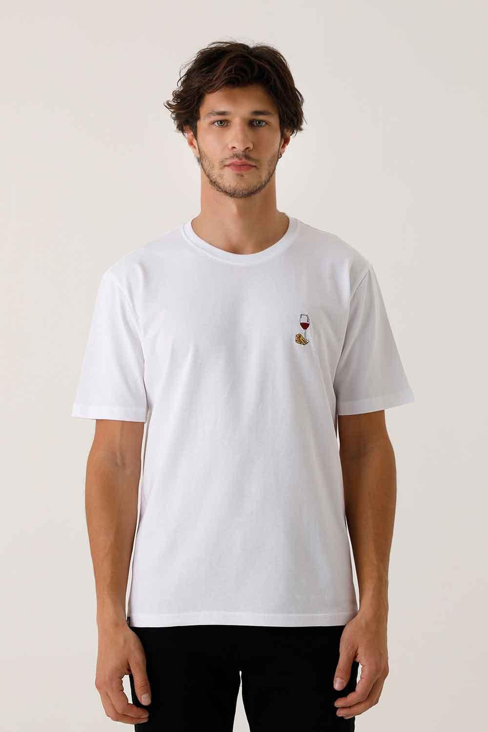 Gourmoji-Wine & Cheese-T-Shirts-1-Milagron.com