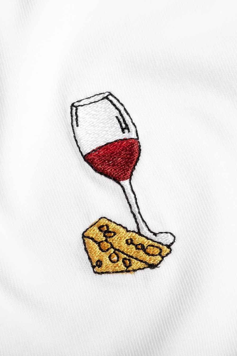 Gourmoji-Wine & Cheese-T-Shirts-4-Milagron.com