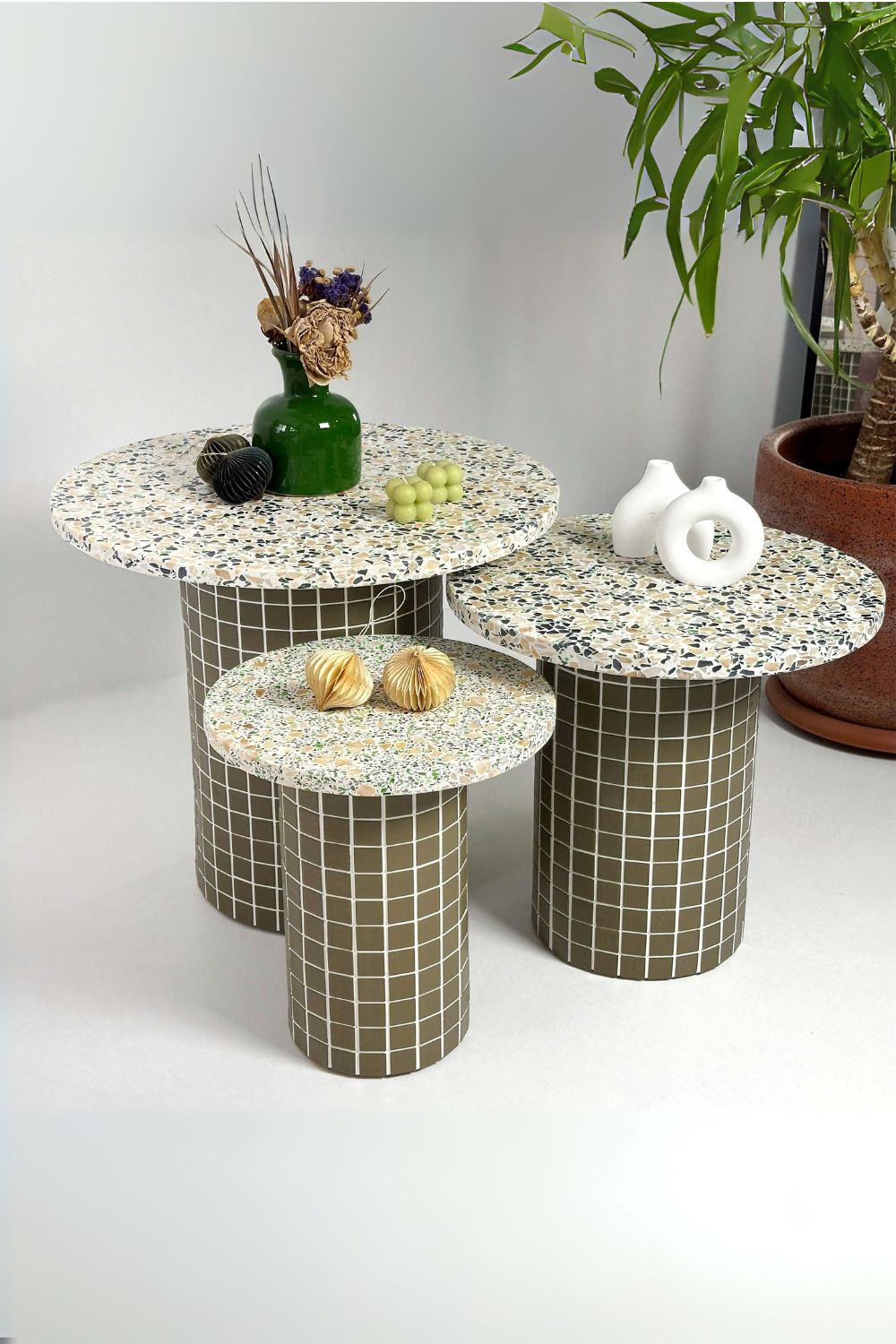 Grid Design-Cerazzo 3'lü Orta Sehpa-Sehpa-1-Milagron.com