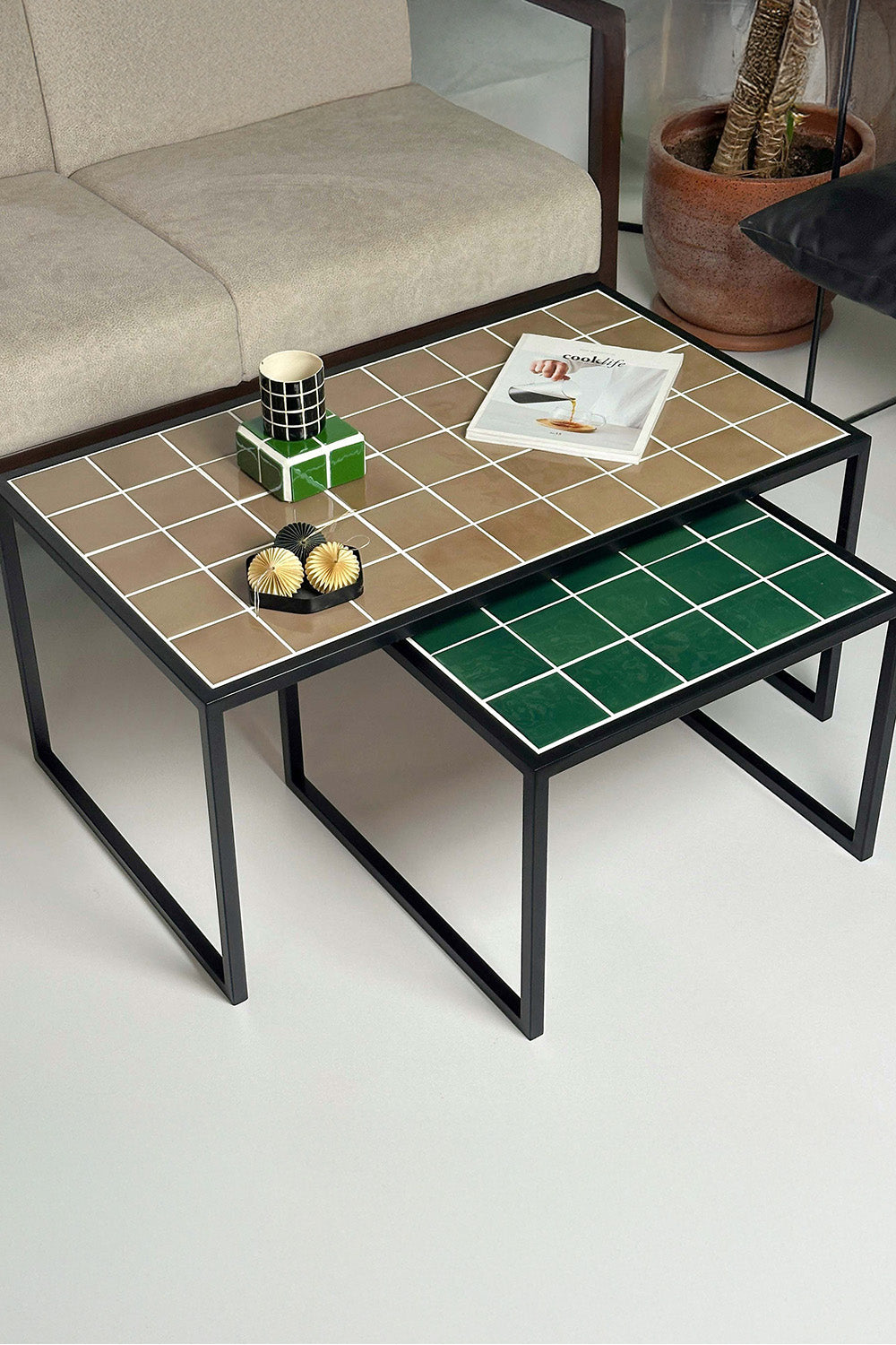 Grid Design-Retro Mid-Twin 2'li Orta Sehpa-Sehpa-1-Milagron.com