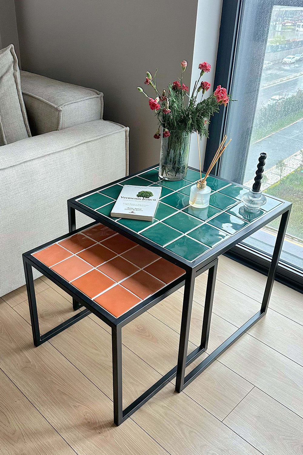 Grid Design-Retro Twin 2'li Zigon Sehpa-Sehpa-4-Milagron.com