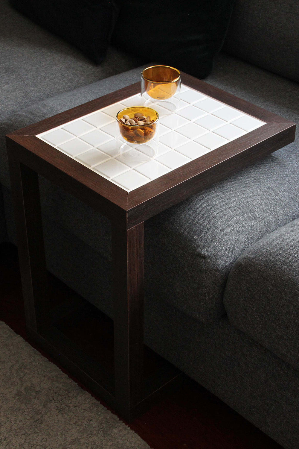 Grid Design-Walnut-C Kanepe Uyumlu Ahşap Sehpa-Sehpa-1-Milagron.com