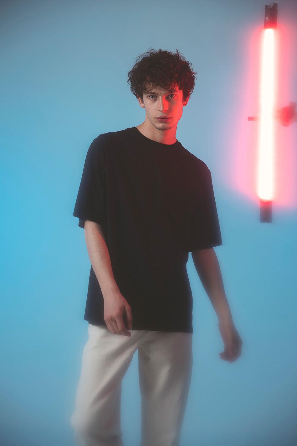 Gruff-De Base Black T-Shirt-T-Shirts-1-Milagron.com