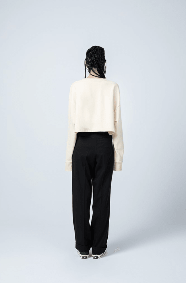 Gruff-White Crop-Sweatshirts & Hoodies-4-Milagron.com