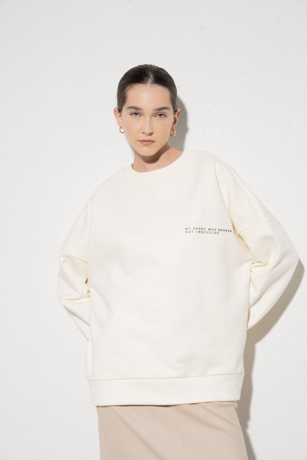 Bari Sweatshirt - Beyaz