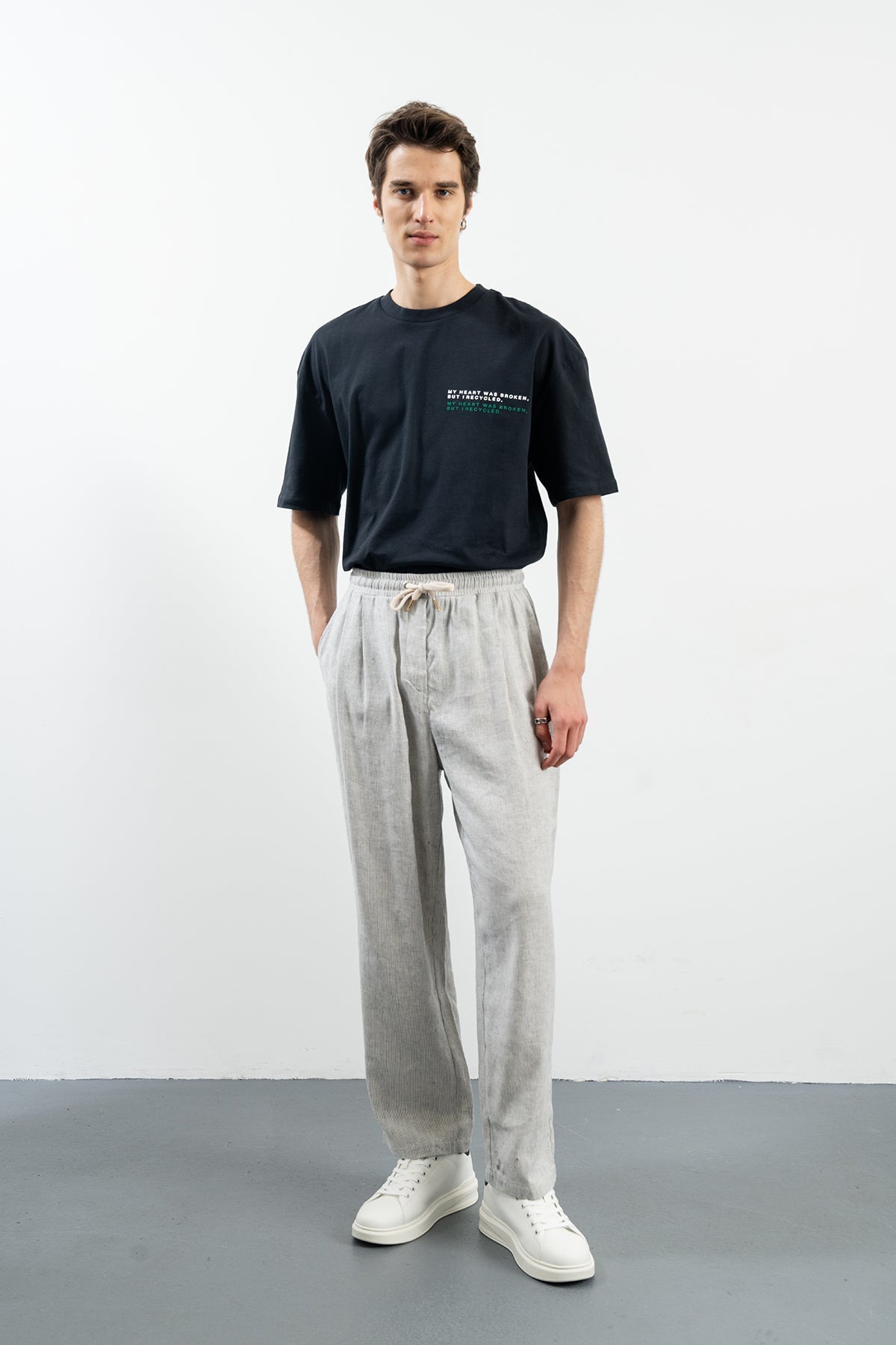 Breather Pantolon - Lacivert / Beyaz