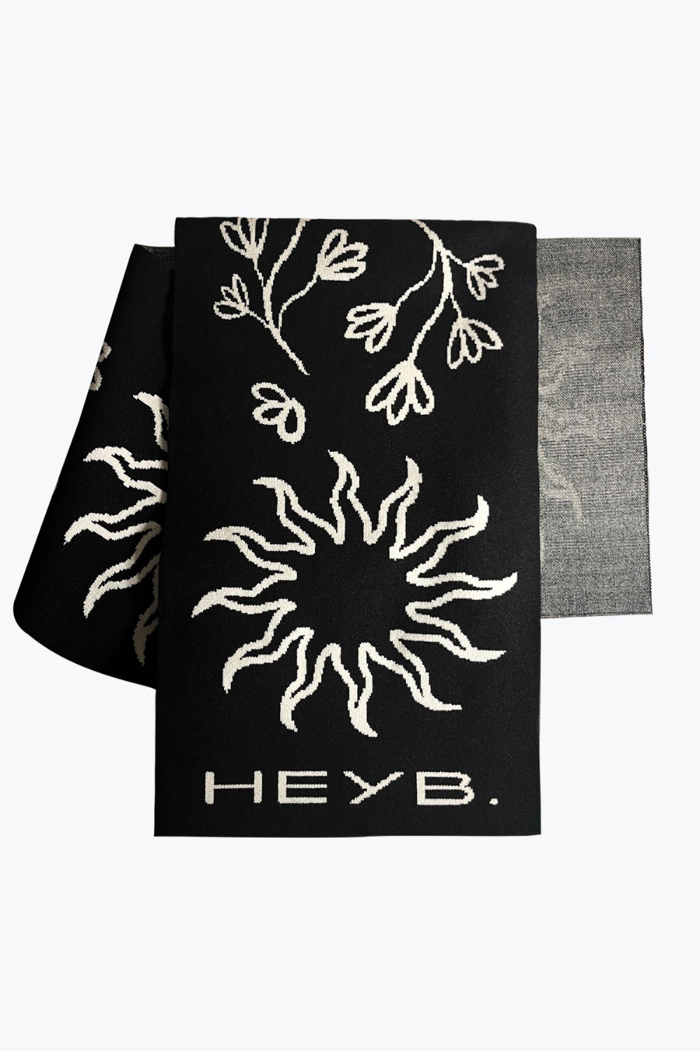 HEYB-Black Softy Scarf-Atkı-1-Milagron.com