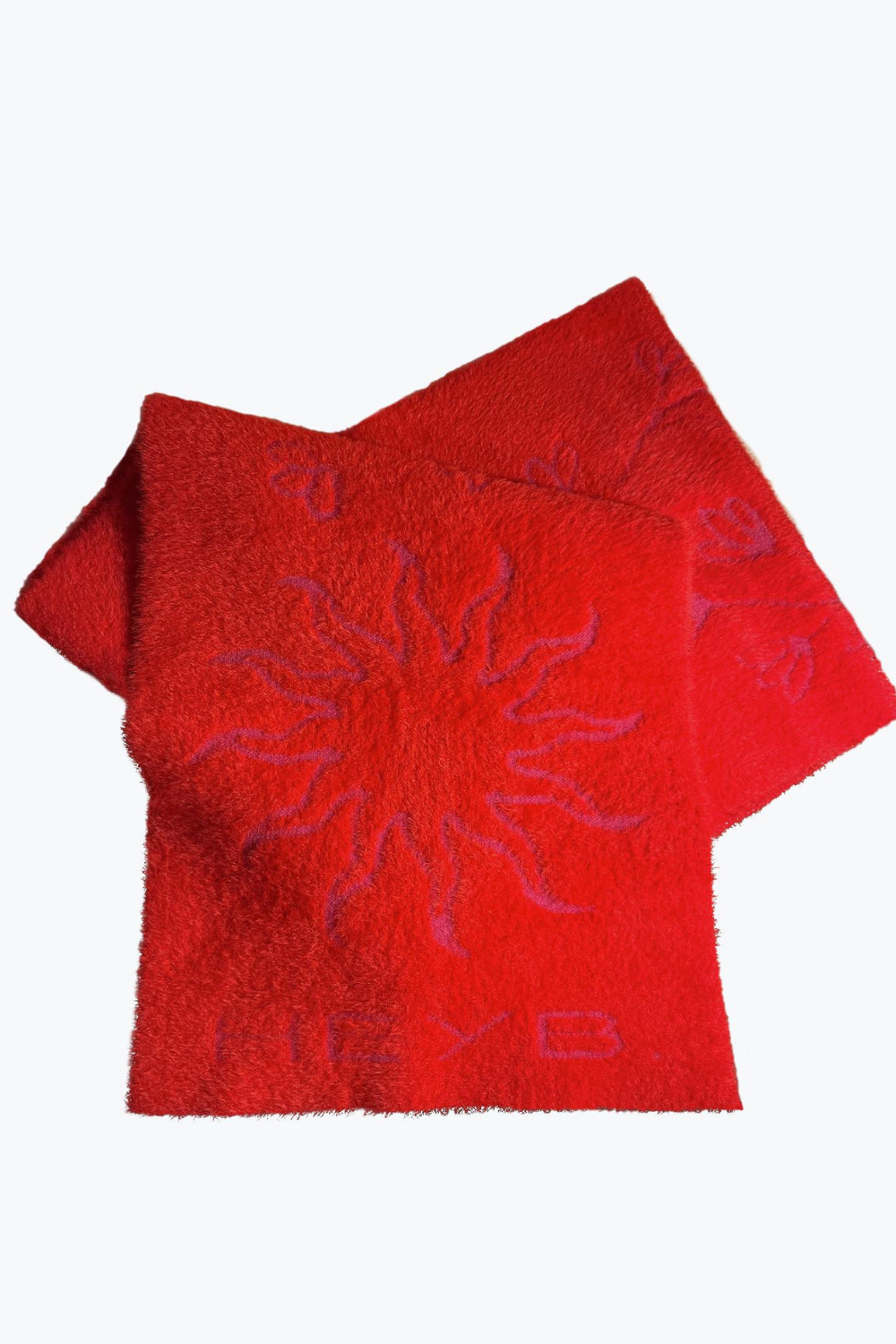 HEYB-Red Super Softy Scarf-Atkı-1-Milagron.com