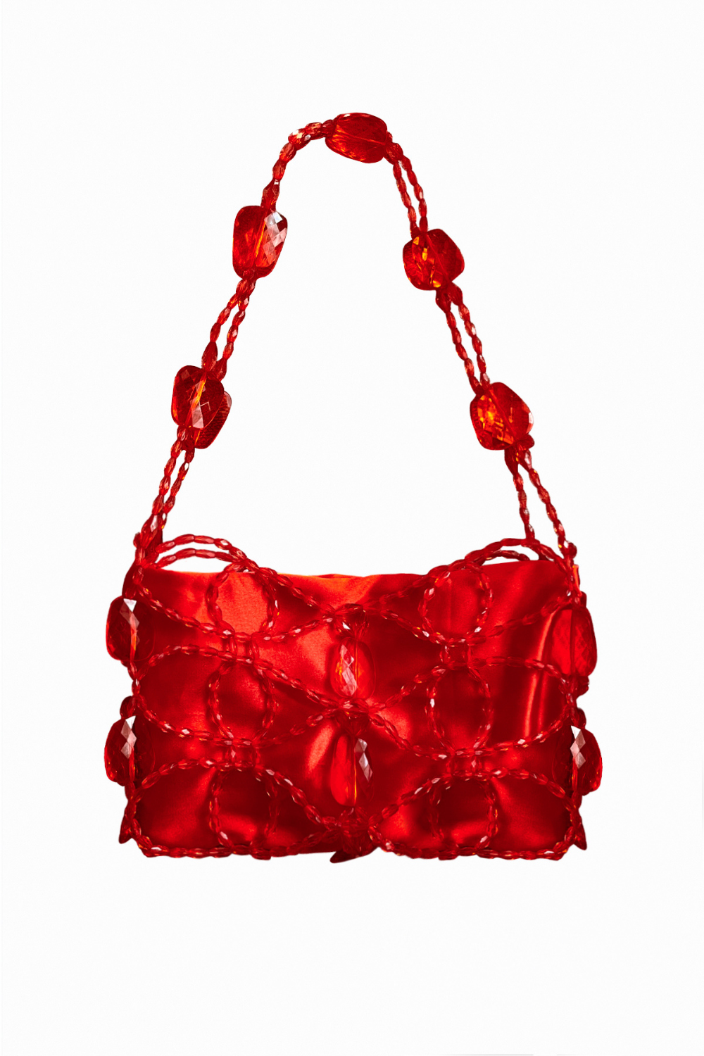 HEYB-Valentine Red Glam Bag-Omuz Çantası-1-Milagron.com