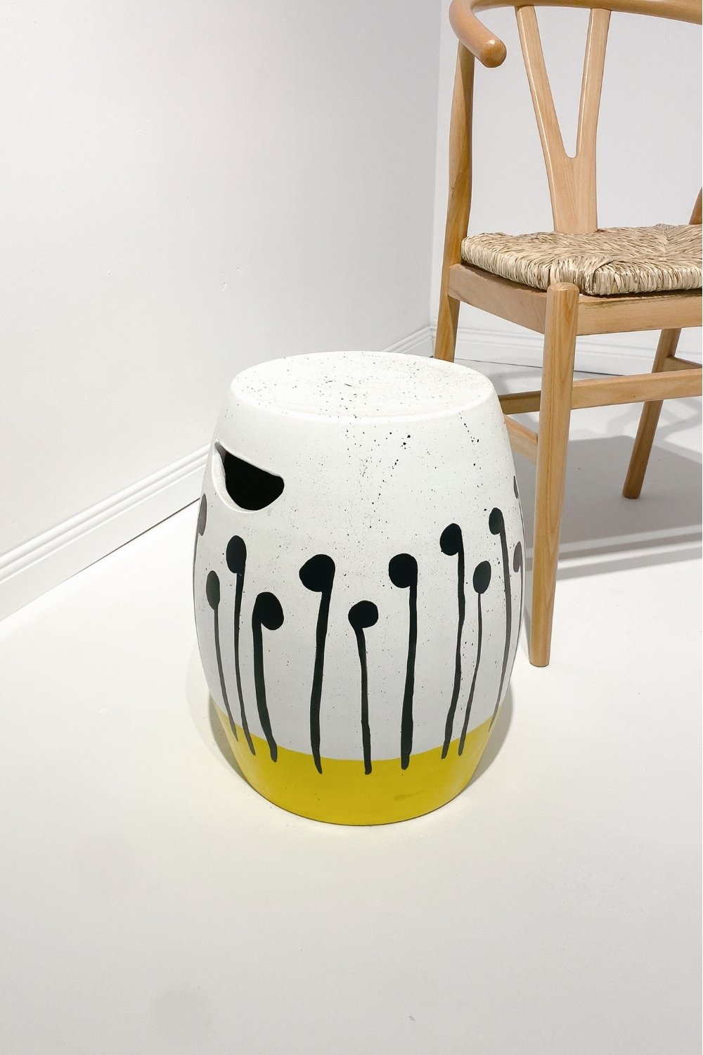 Hamdeko-Sinona Seramik Sehpa Sarı Siyah-Sehpa-1-Milagron.com