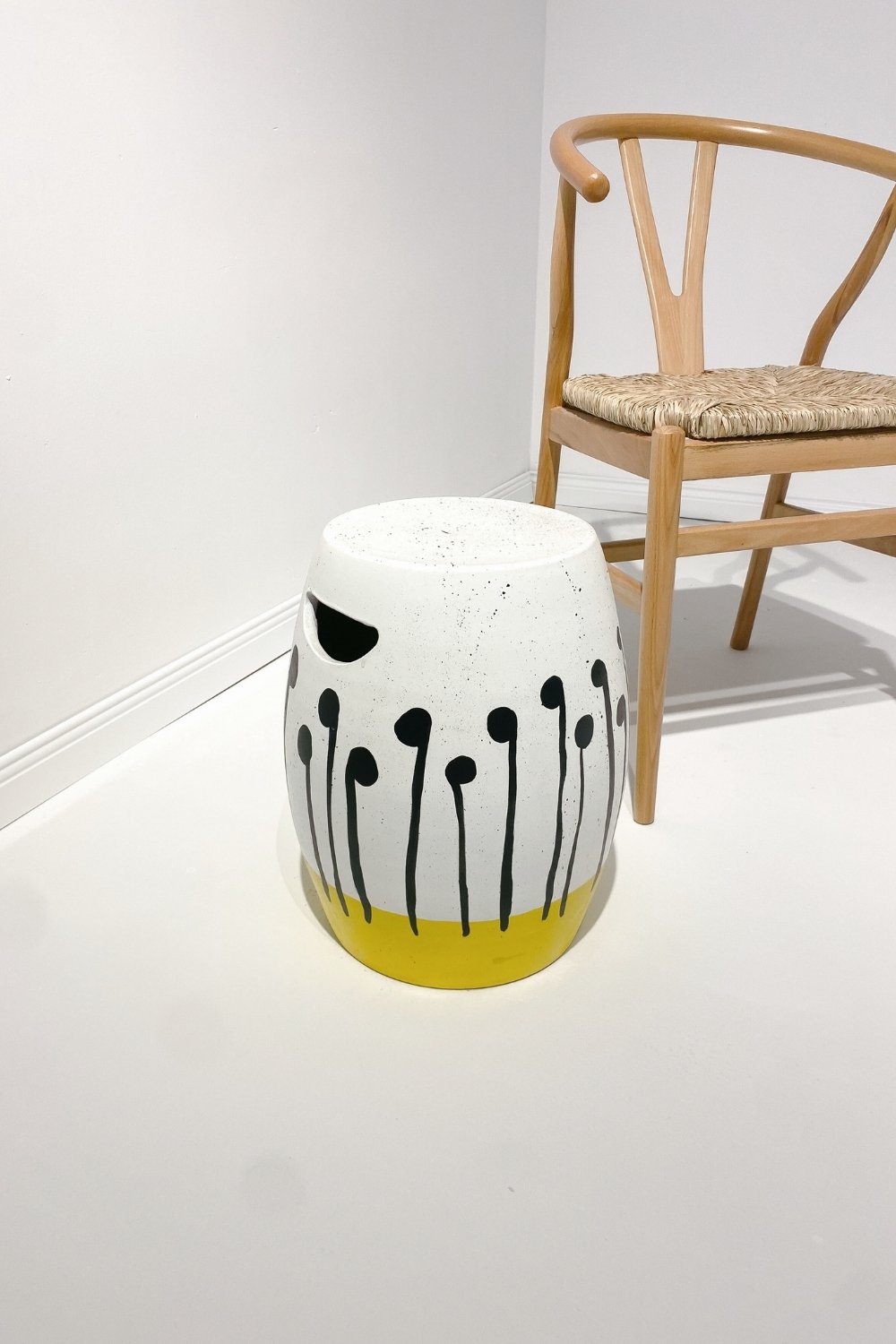 Hamdeko-Sinona Seramik Sehpa Sarı Siyah-Sehpa-2-Milagron.com