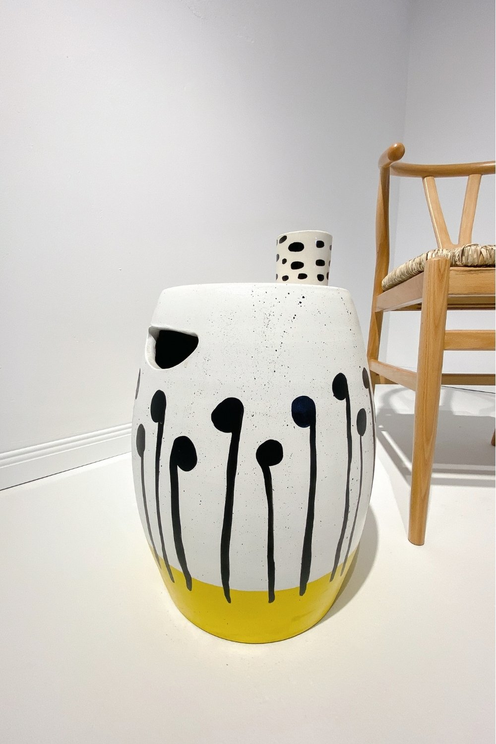 Hamdeko-Sinona Seramik Sehpa Sarı Siyah-Sehpa-3-Milagron.com