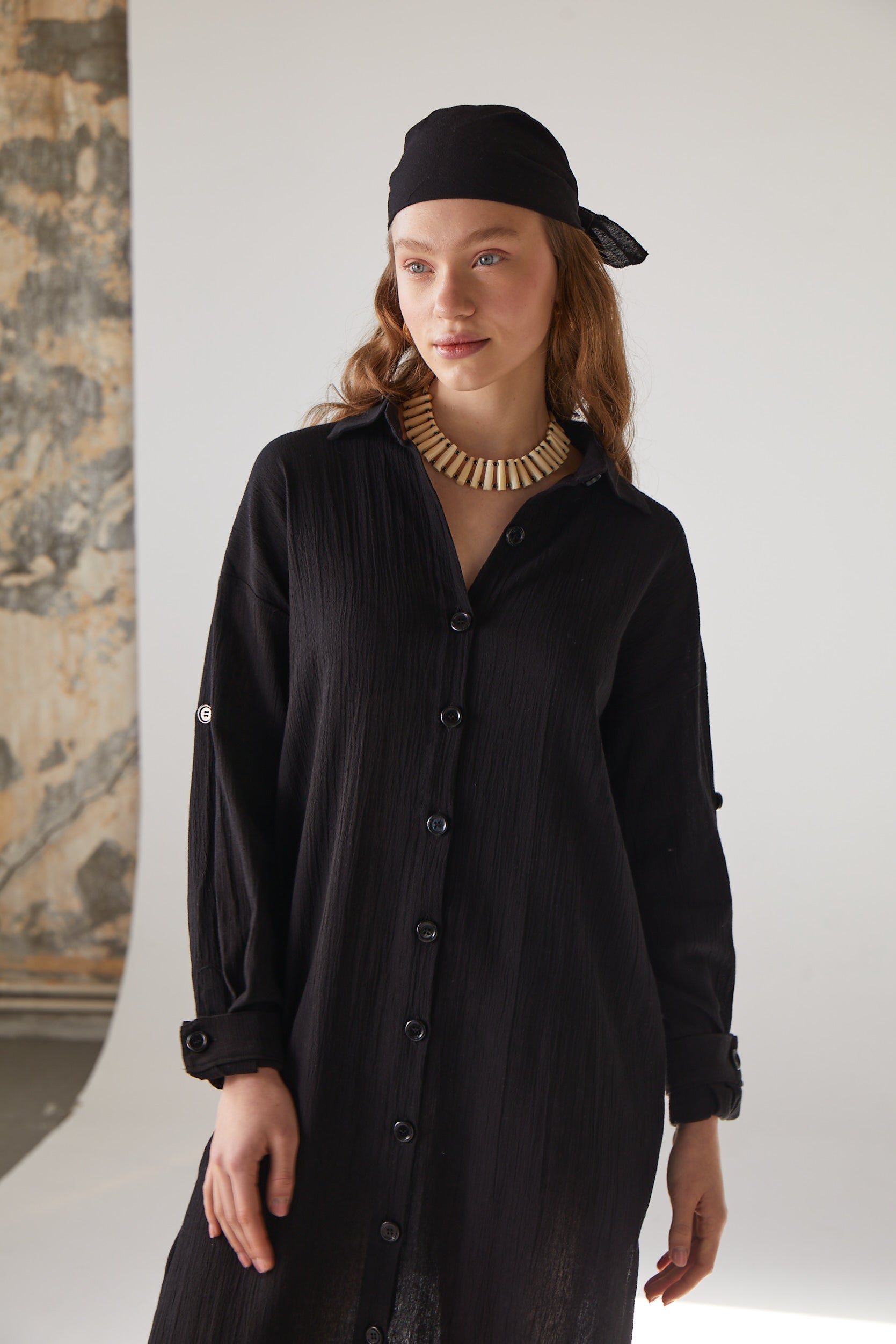 Handarte Los Angeles-Etnik Gömlek Elbise-Elbise-5-Milagron.com