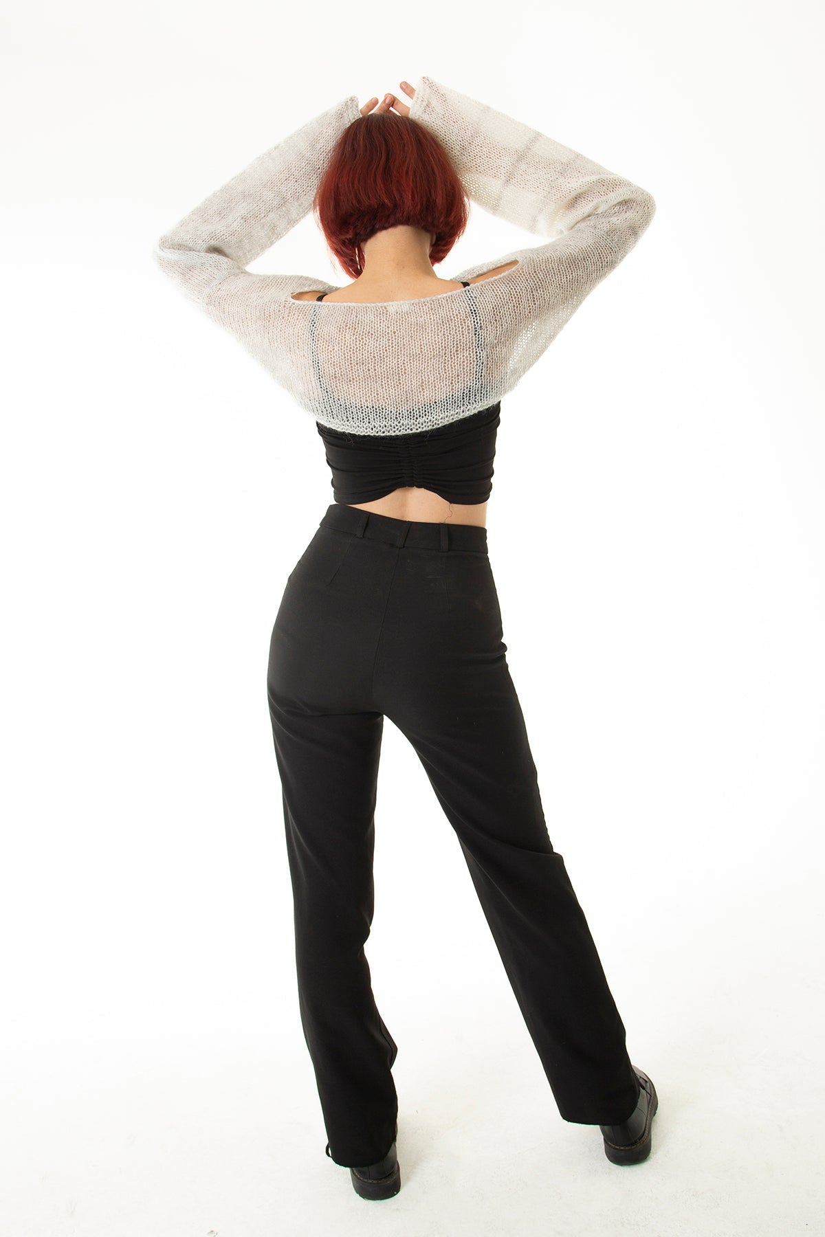 Handarte Los Angeles-Gri Salaş Angora Crop Top-Crop Top-11-Milagron.com