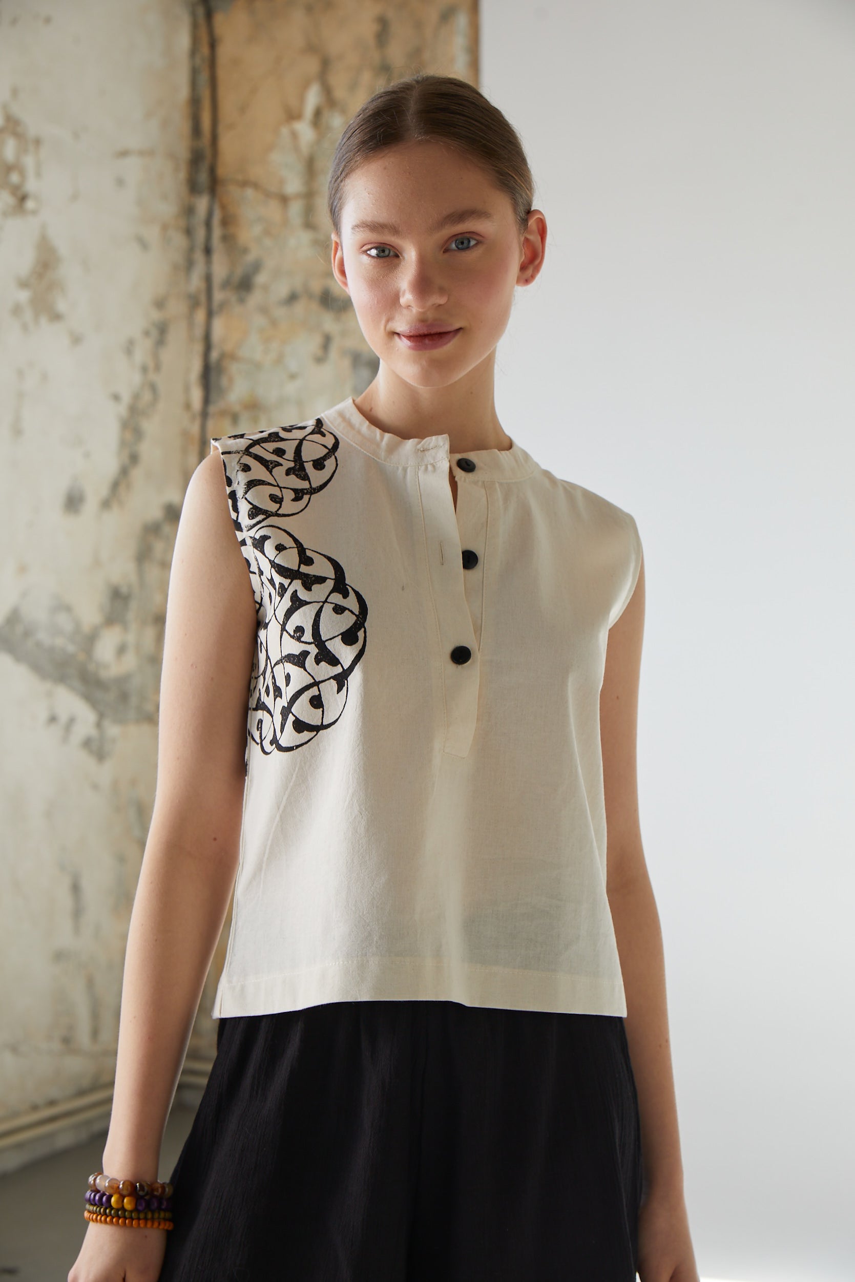 Handarte Los Angeles-Hakim Yaka Bluz-Bluz-4-Milagron.com