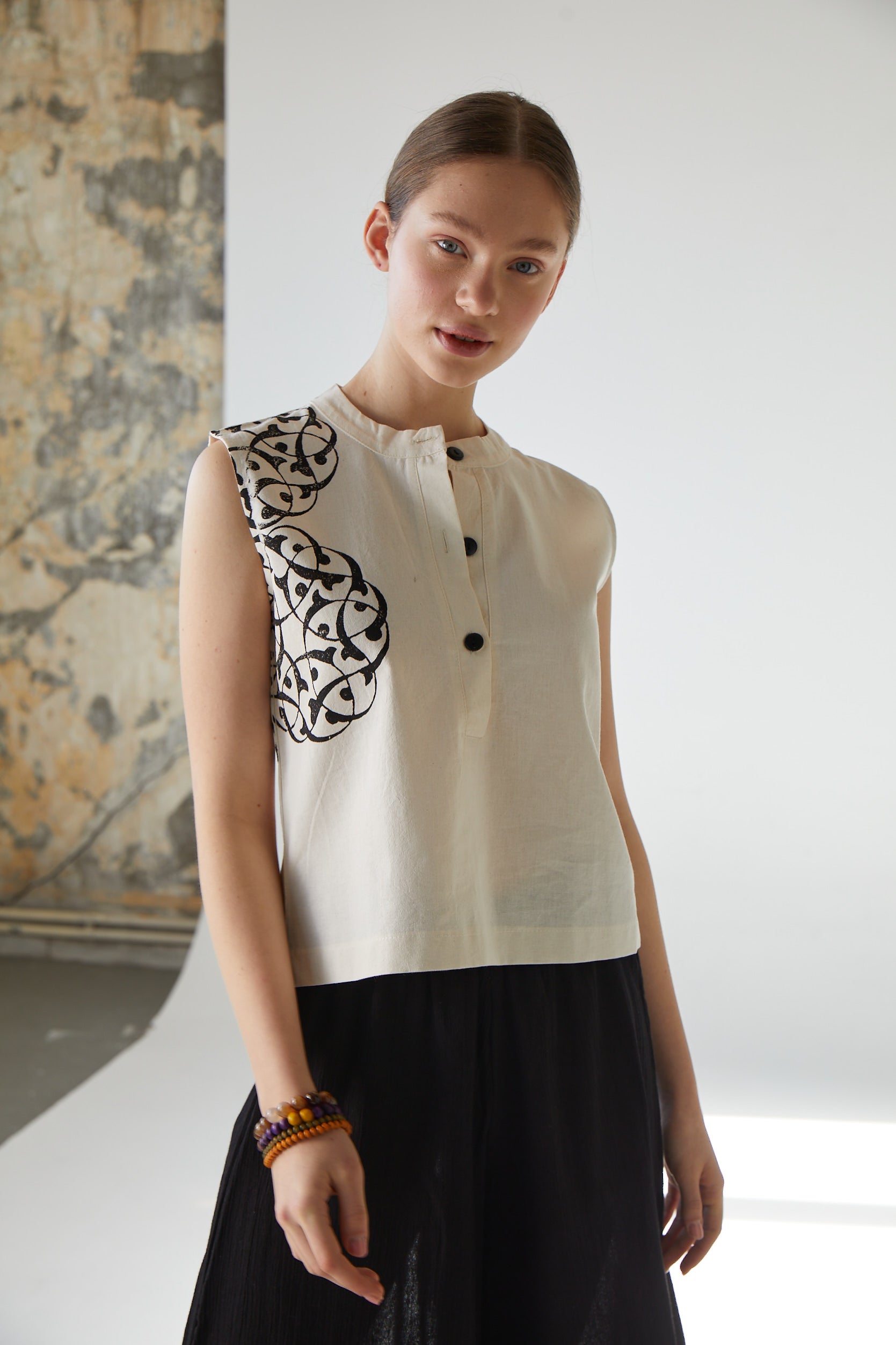 Handarte Los Angeles-Hakim Yaka Bluz-Bluz-6-Milagron.com