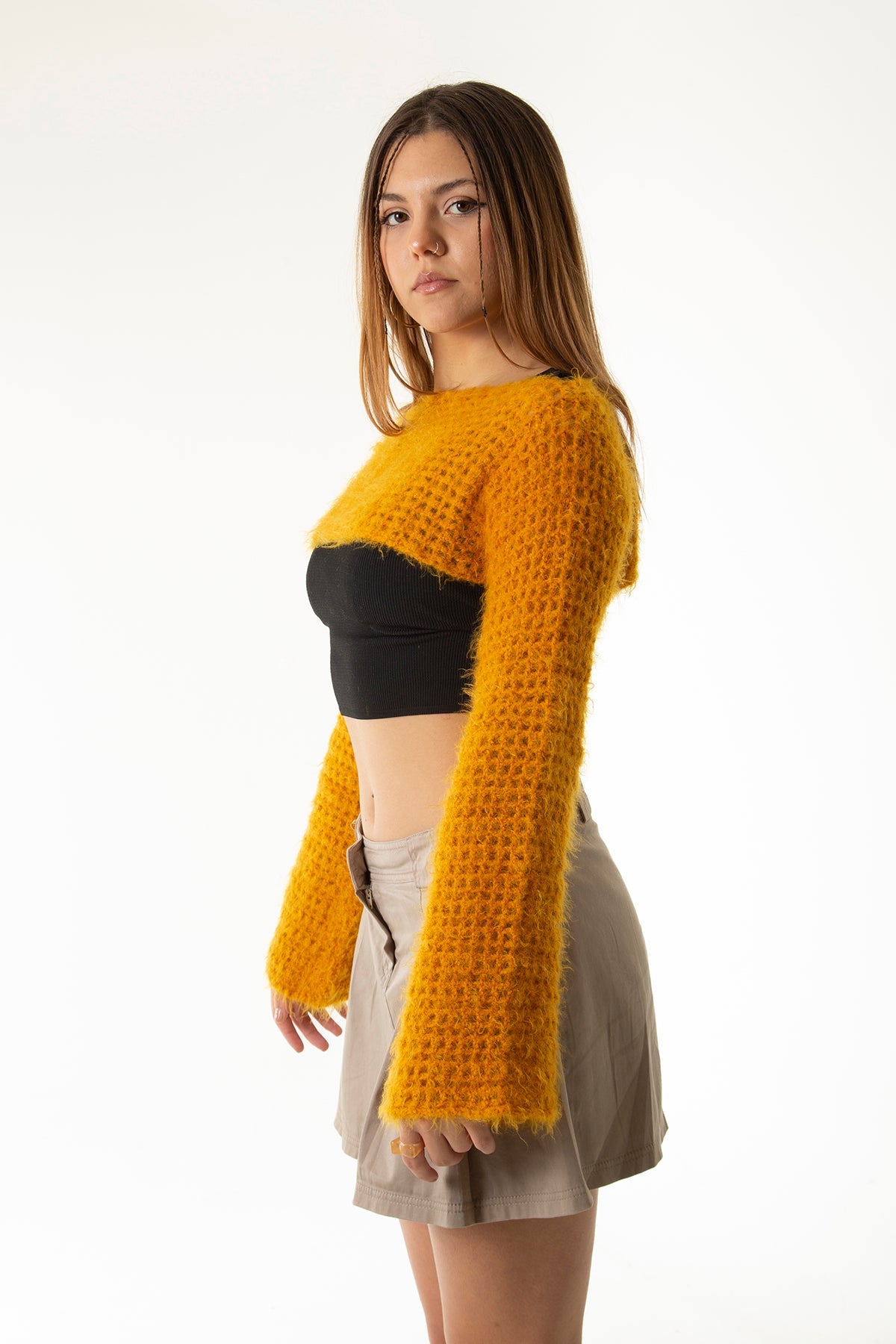 Handarte Los Angeles-Hardal El Örgüsü Crop Top-Crop Top-3-Milagron.com