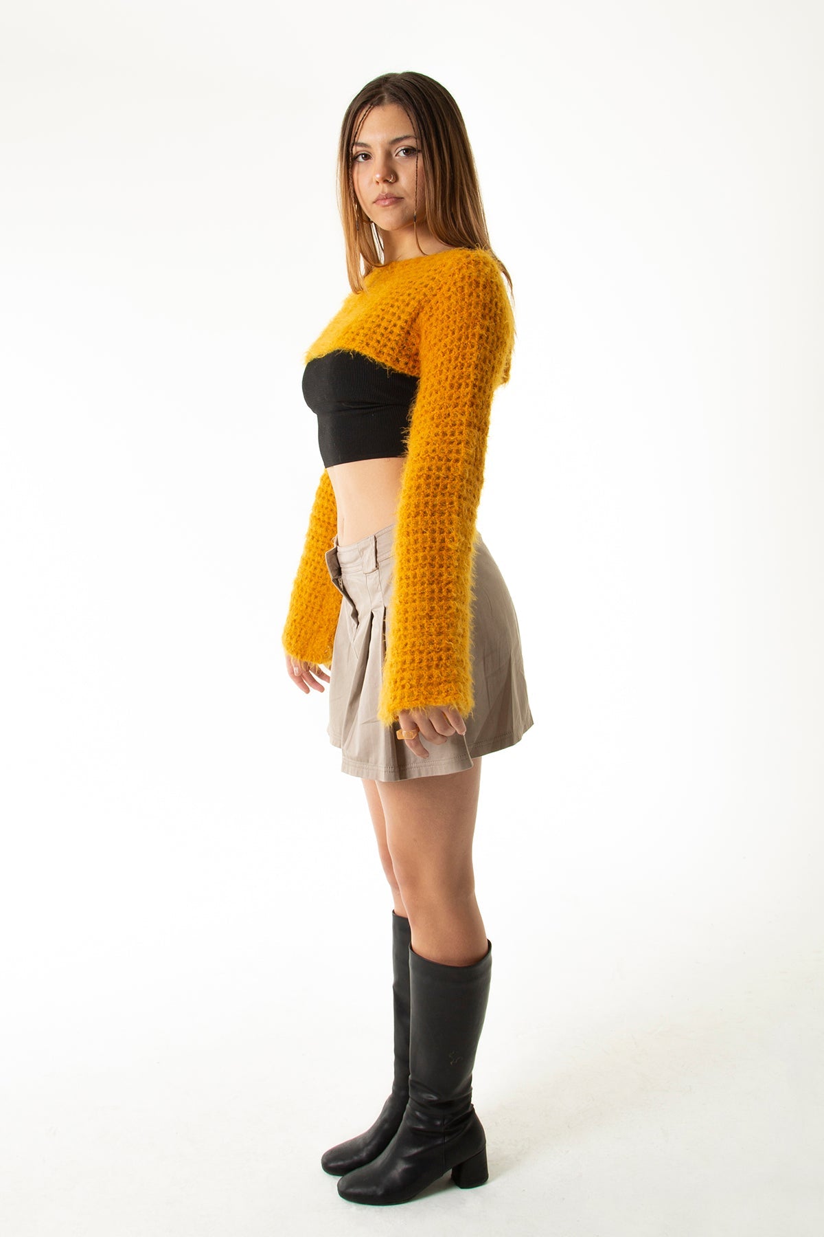 Handarte Los Angeles-Hardal El Örgüsü Crop Top-Crop Top-4-Milagron.com